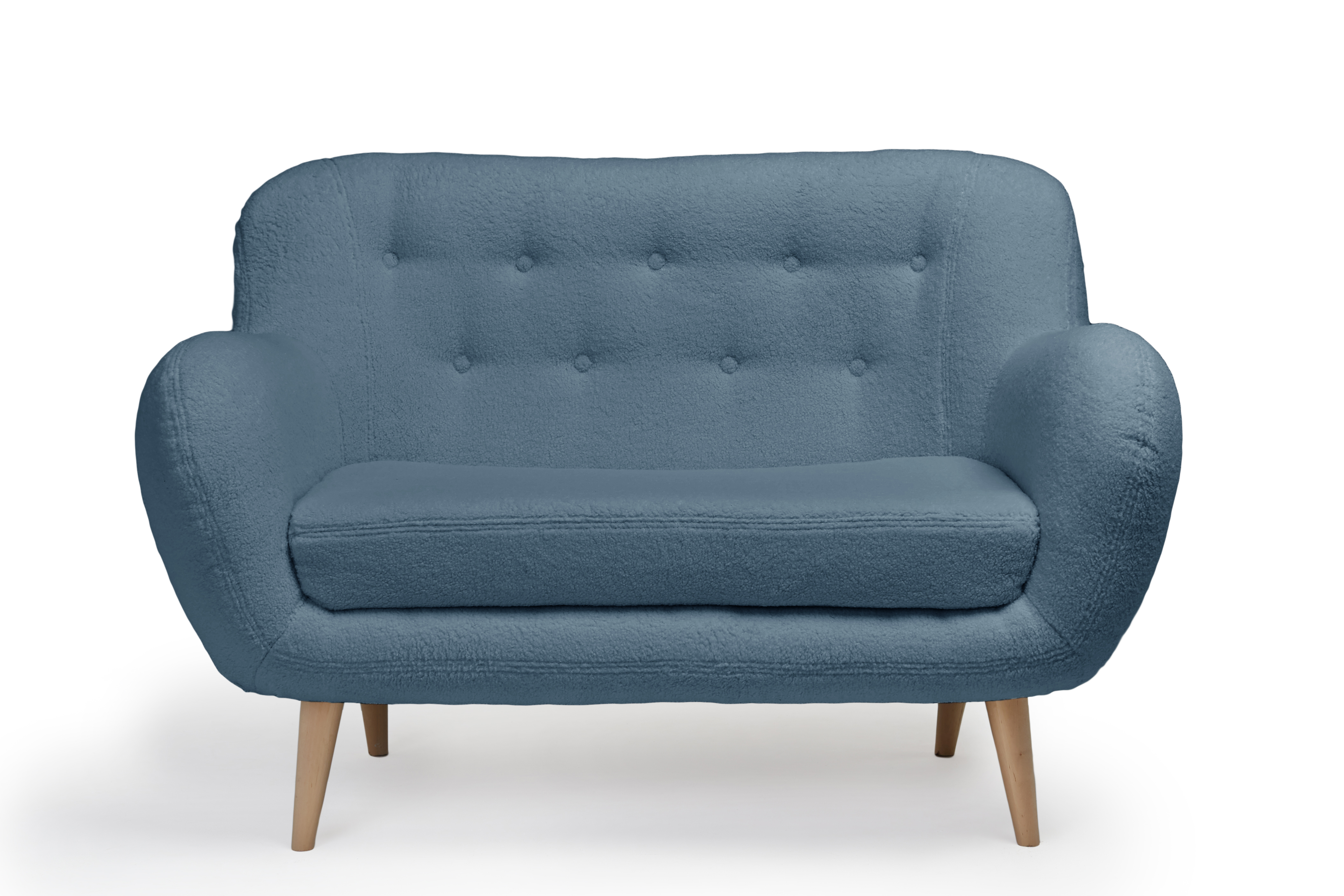 Изображение товара Мягкий прямой диван Элефант из искусственного меха с классикой