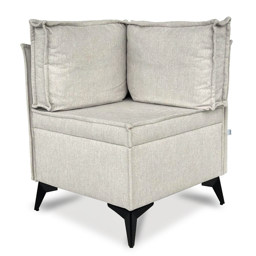 Изображение товара Кресло уголковое EL TODO ВЕНТУРА светло-бежевое шенилл компактное стильное