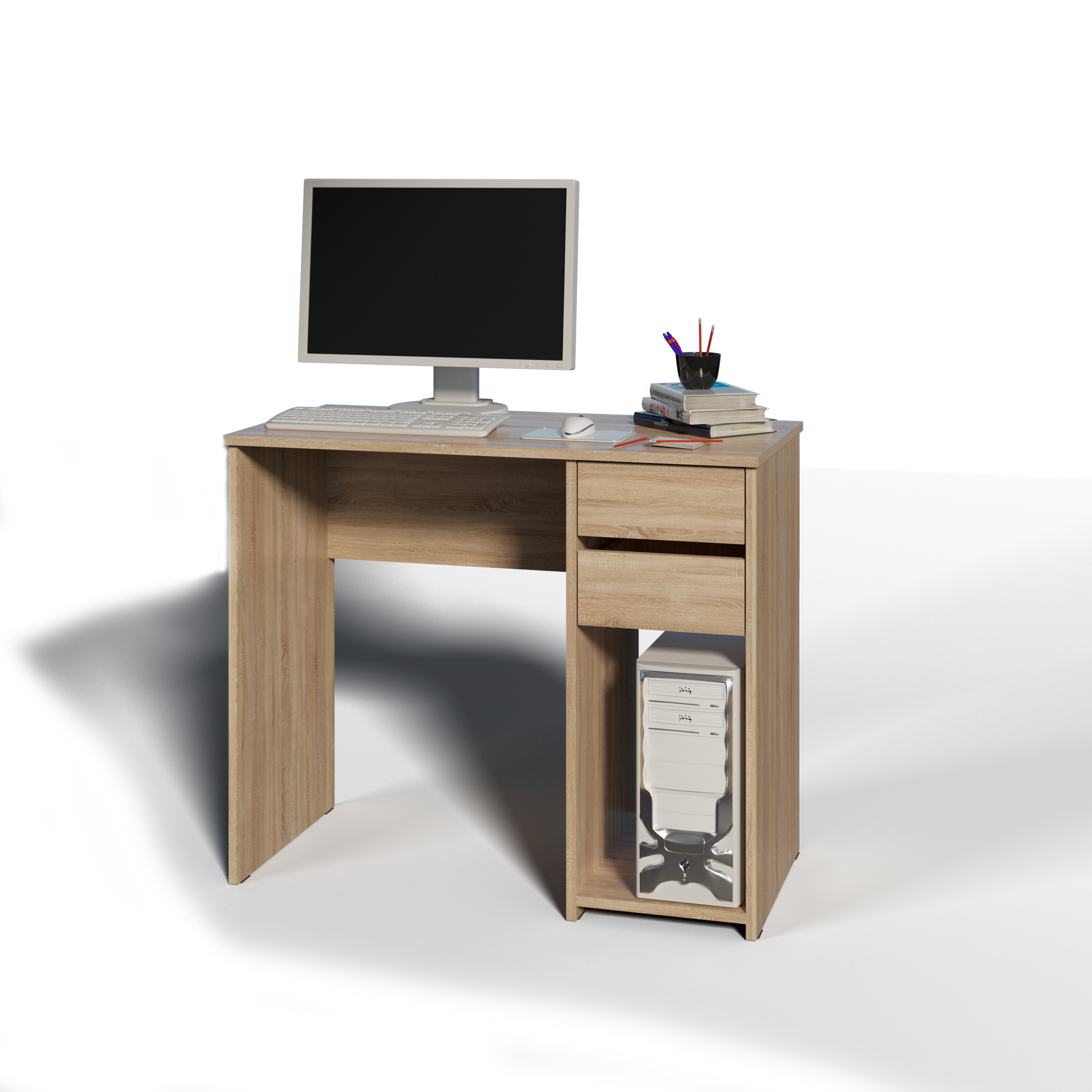 Изображение товара Стол Атмосфера Стол компьютерный 90x75x45 см ЛДСП цвет дуб сонома