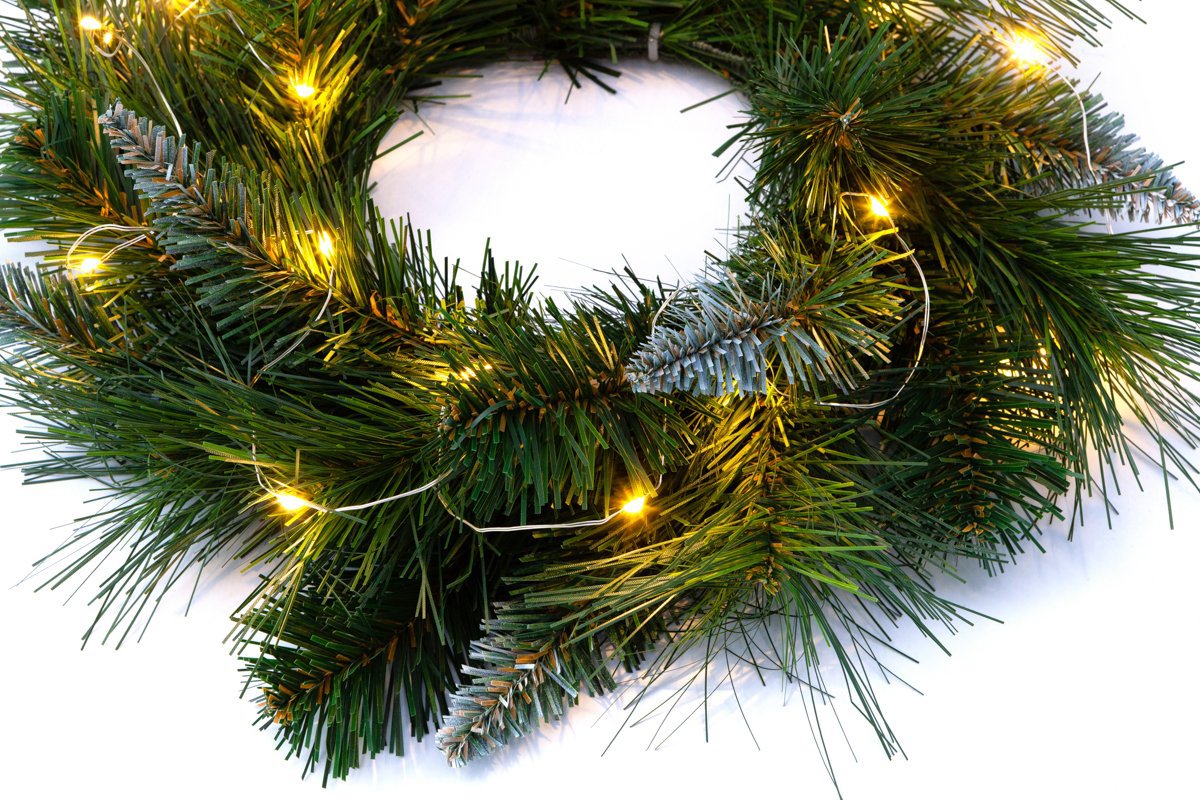 Изображение товара Рождественский венок Crystal trees KP6329 с подсветкой ø 30 см