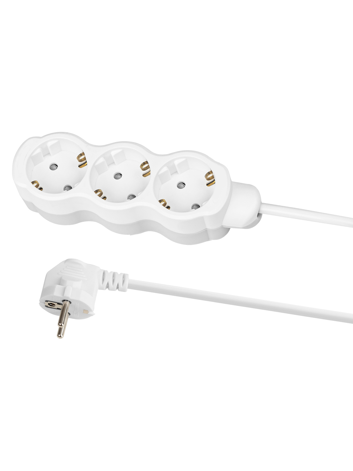 Изображение товара Удлинитель бытовой Tdm electric Люкс SQ1303-4029 3x1 10 м 3 розетки с заземлением 3500 Вт цвет белый