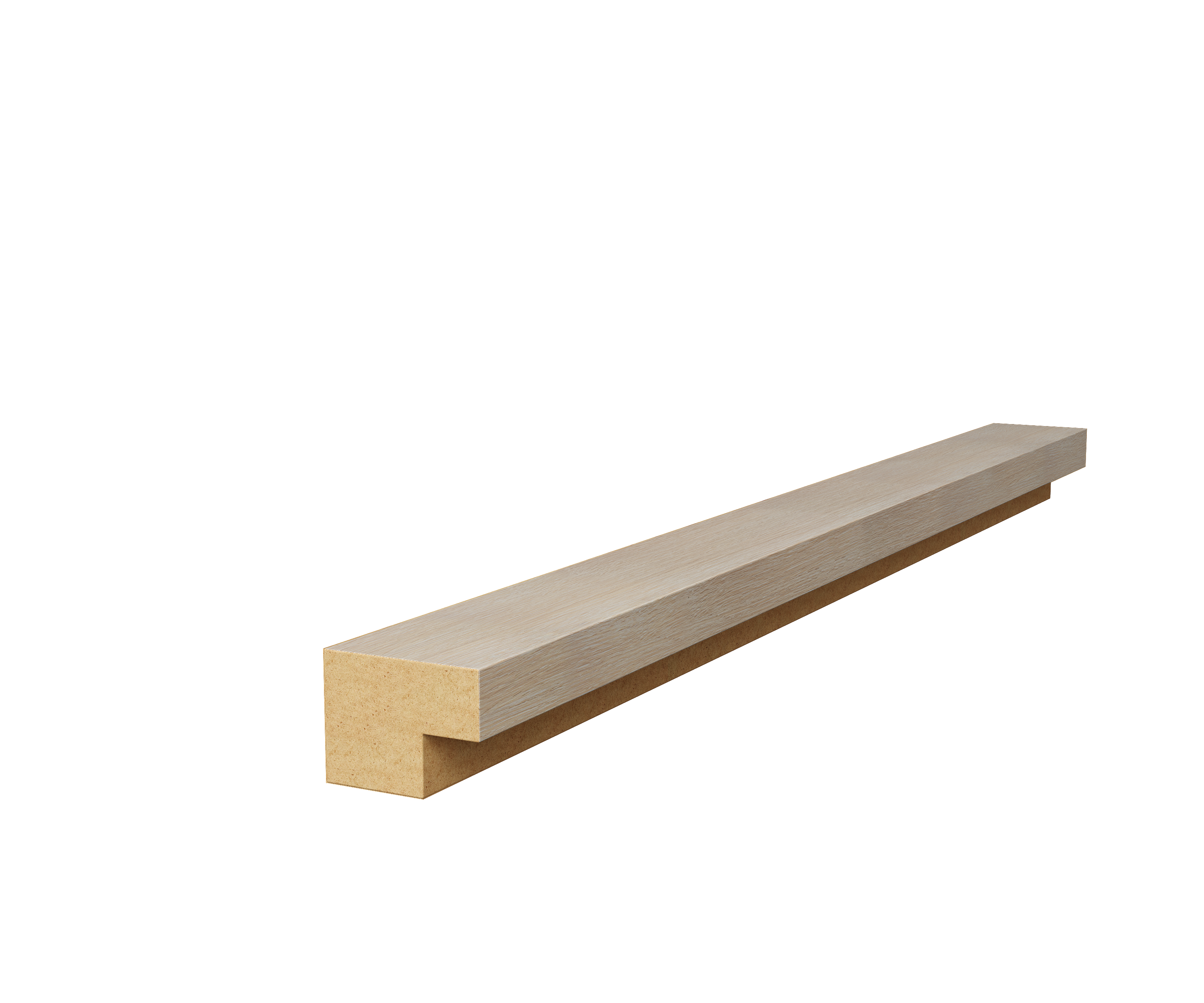 Изображение товара Торцевая рейка Cosca décor Сканди для акустической панели 25x19x1350мм цвет ясень тирамису