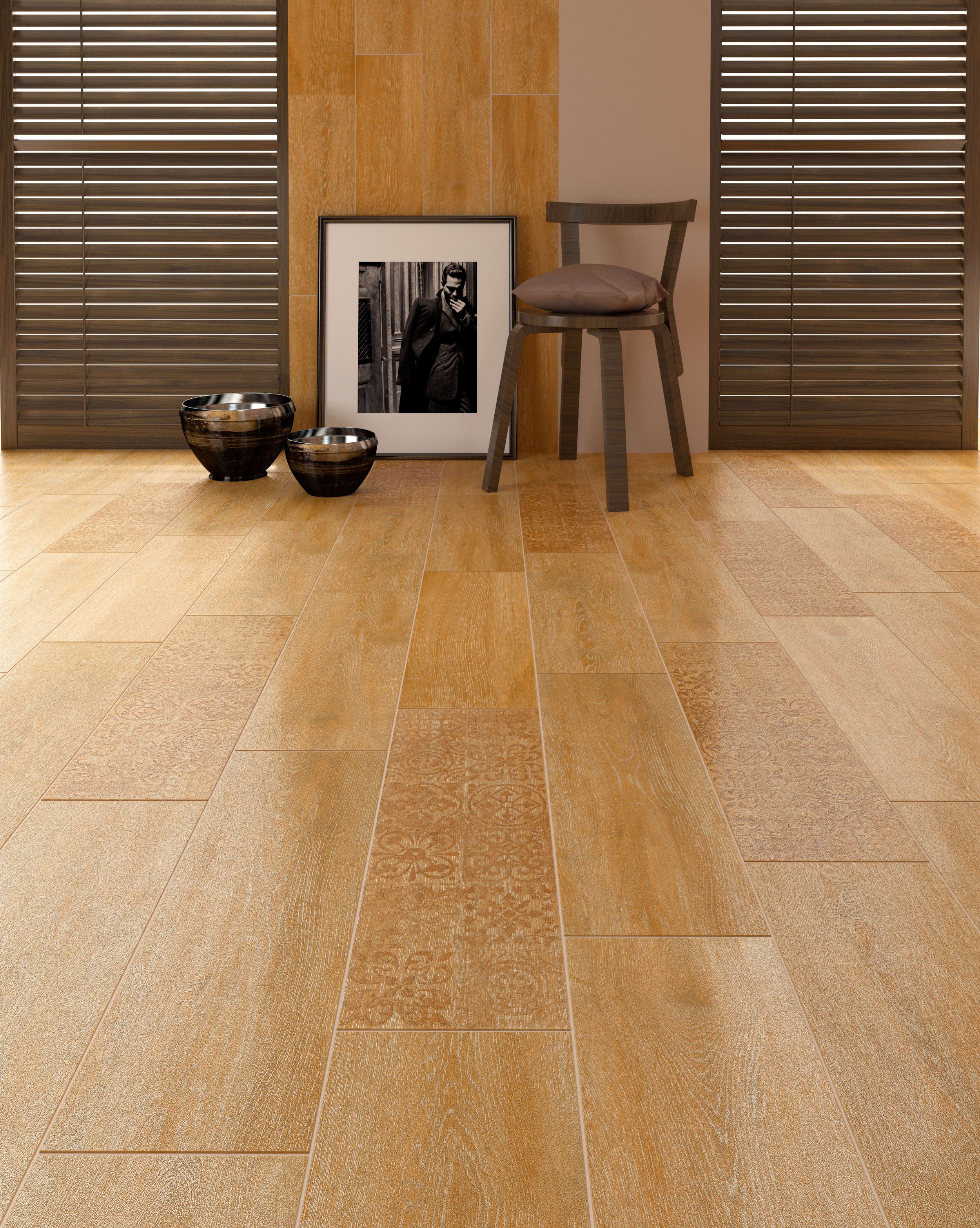 Изображение товара Керамогранит LB Ceramics Венский лес 22691 20x60 см светло-коричневый