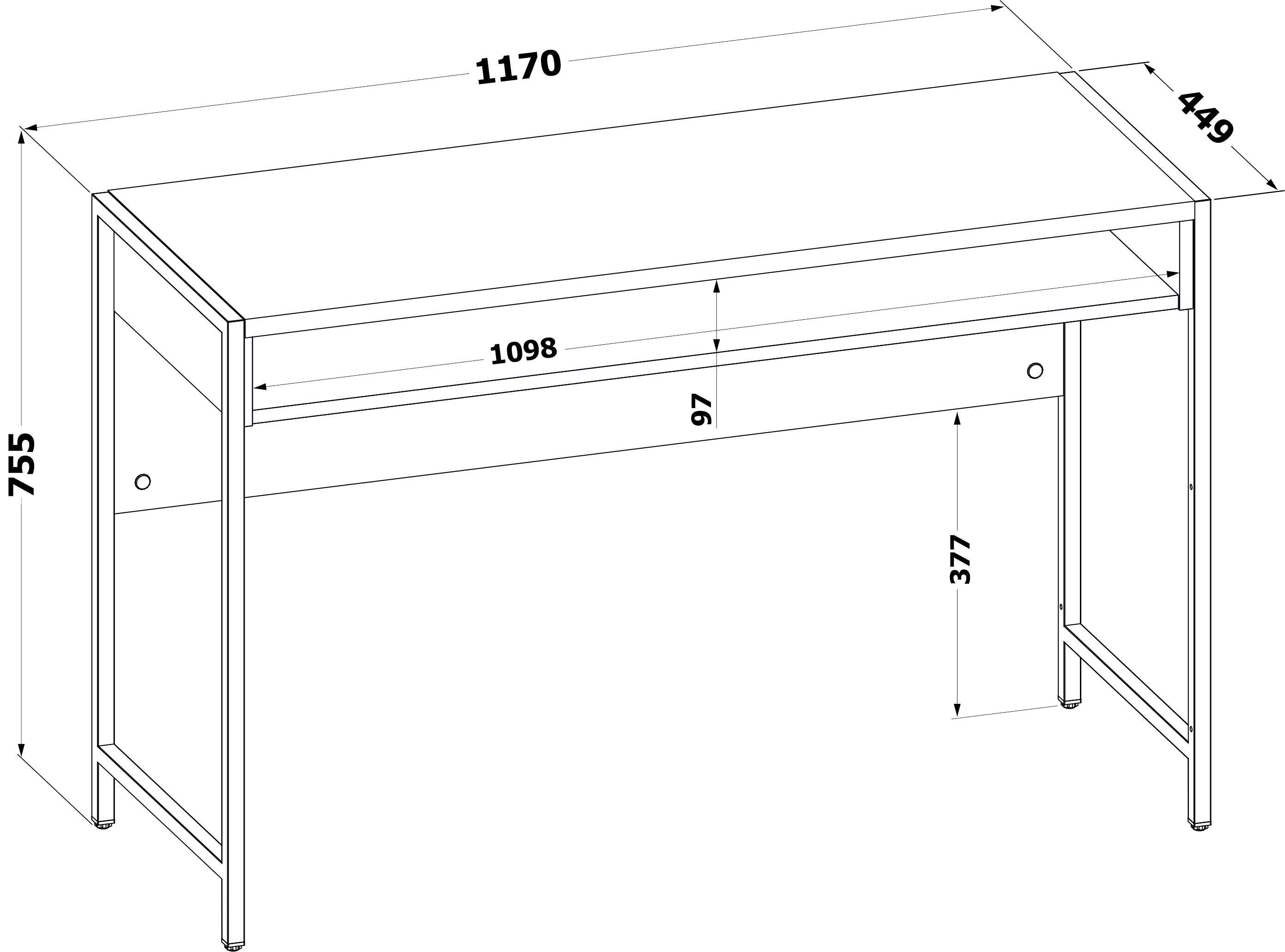 Изображение товара Стол СОКОЛ-Т СПм-401 Бетон 117x75.5x44.9 см офисный и учебный стиль лофт