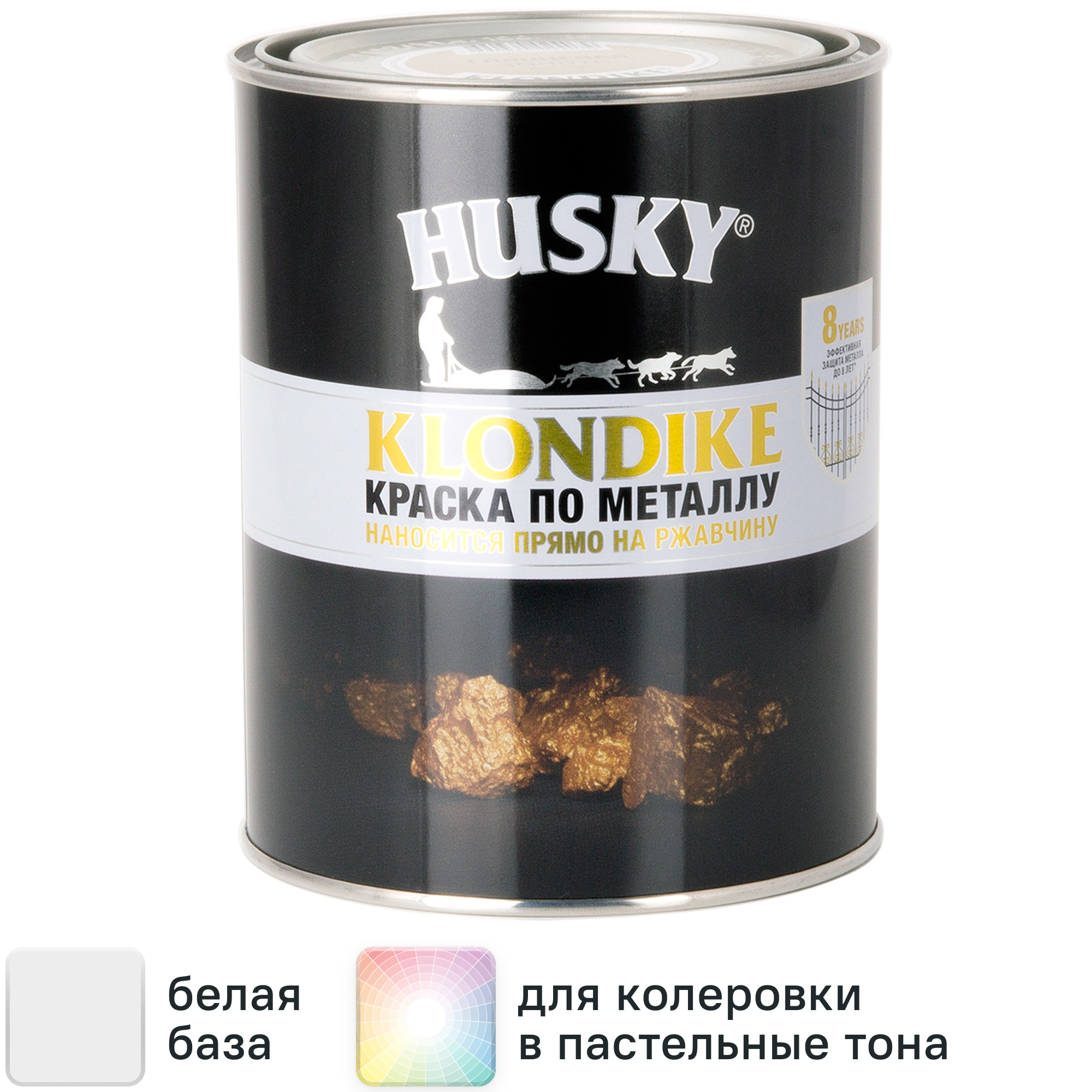 Изображение товара Краска по металлу Husky Klondike база А глянцевая 0.9 л