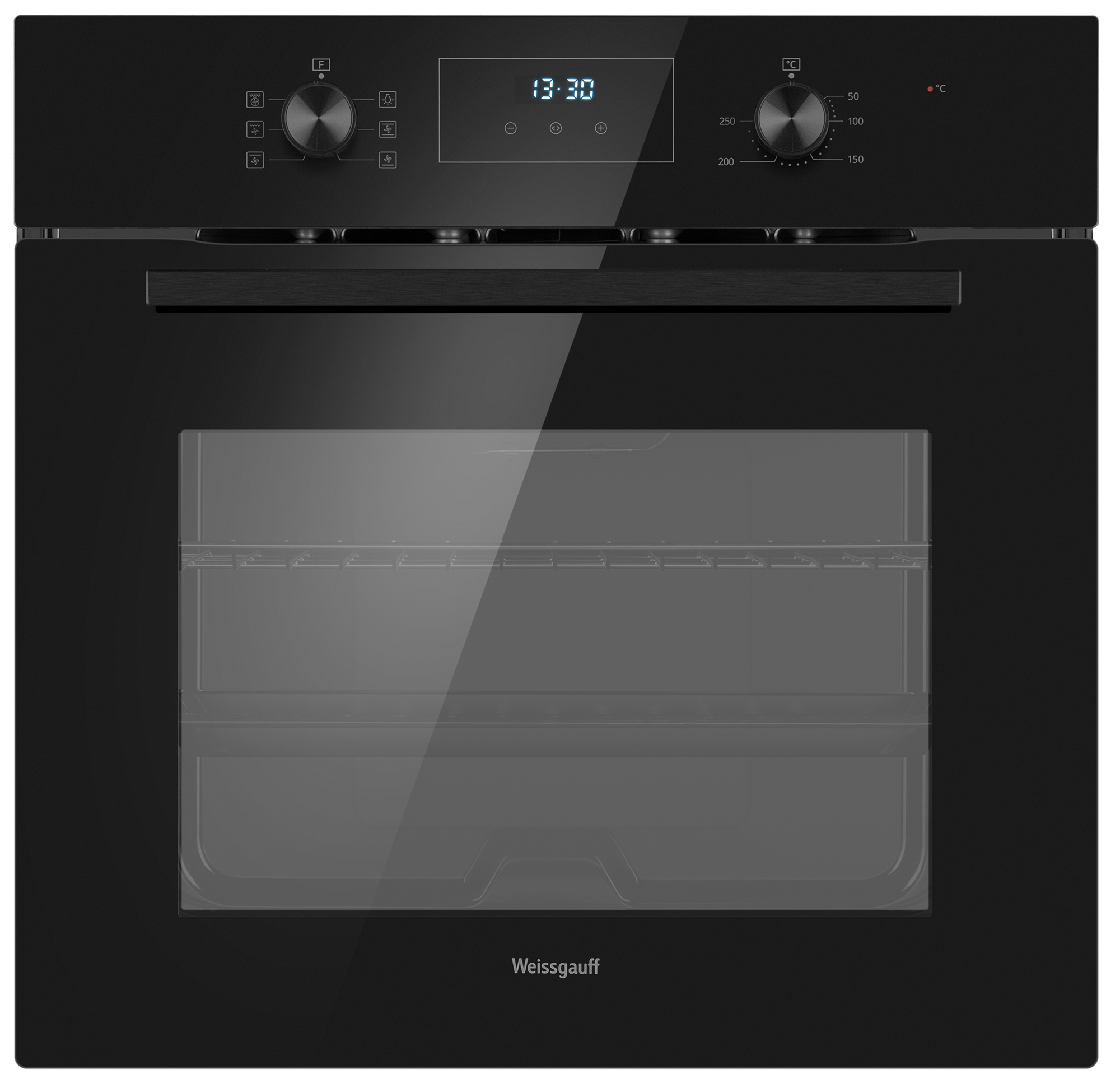 Изображение товара Встраиваемый духовой шкаф Weissgauff 306 Black Edition 60х59.5х42.1 см цвет черный