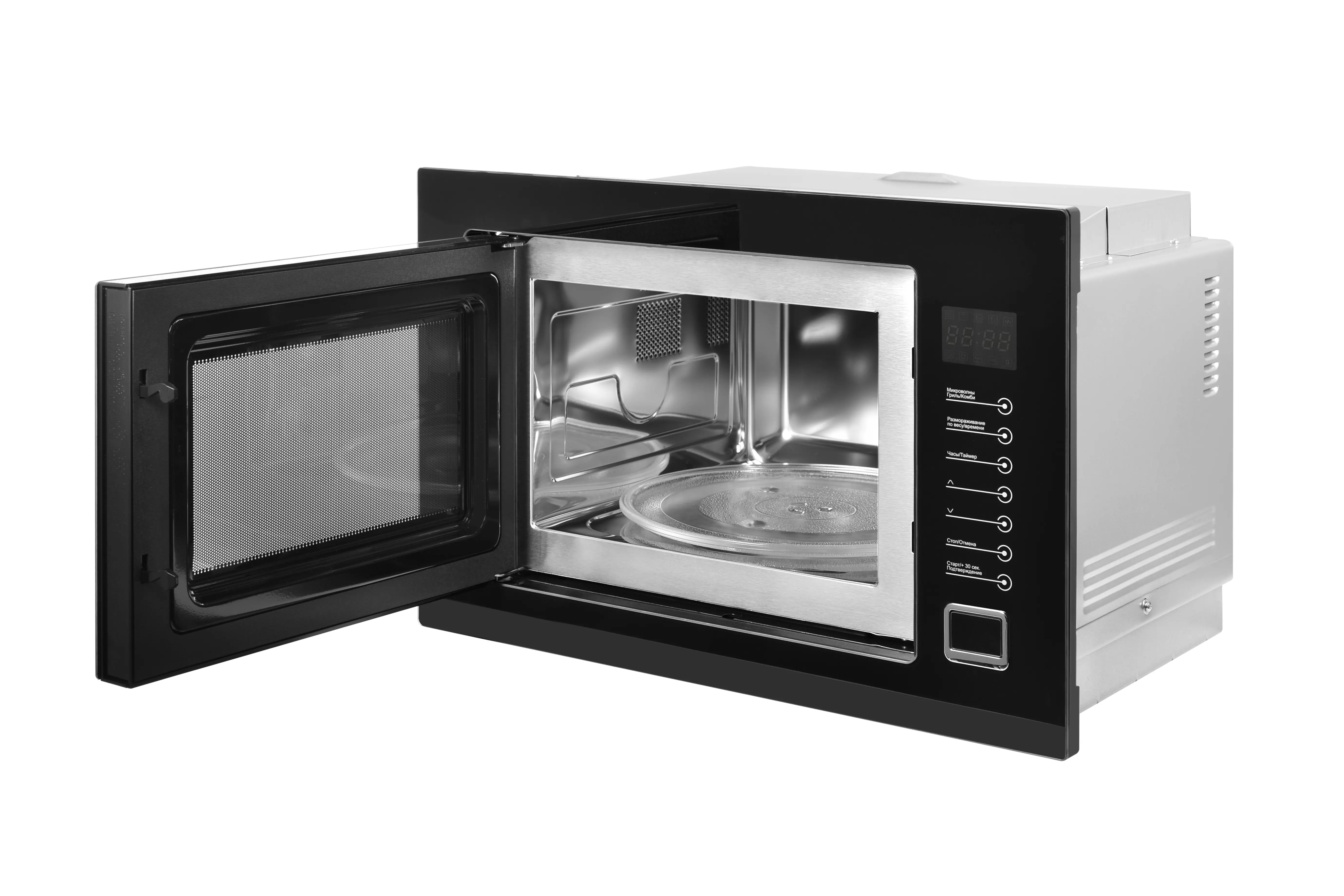Микроволновая печь Midea TG925B8D-BL встраиваемая 25 л 40.1x59.5x38.8 см сенсорное управление цвет черный - 3