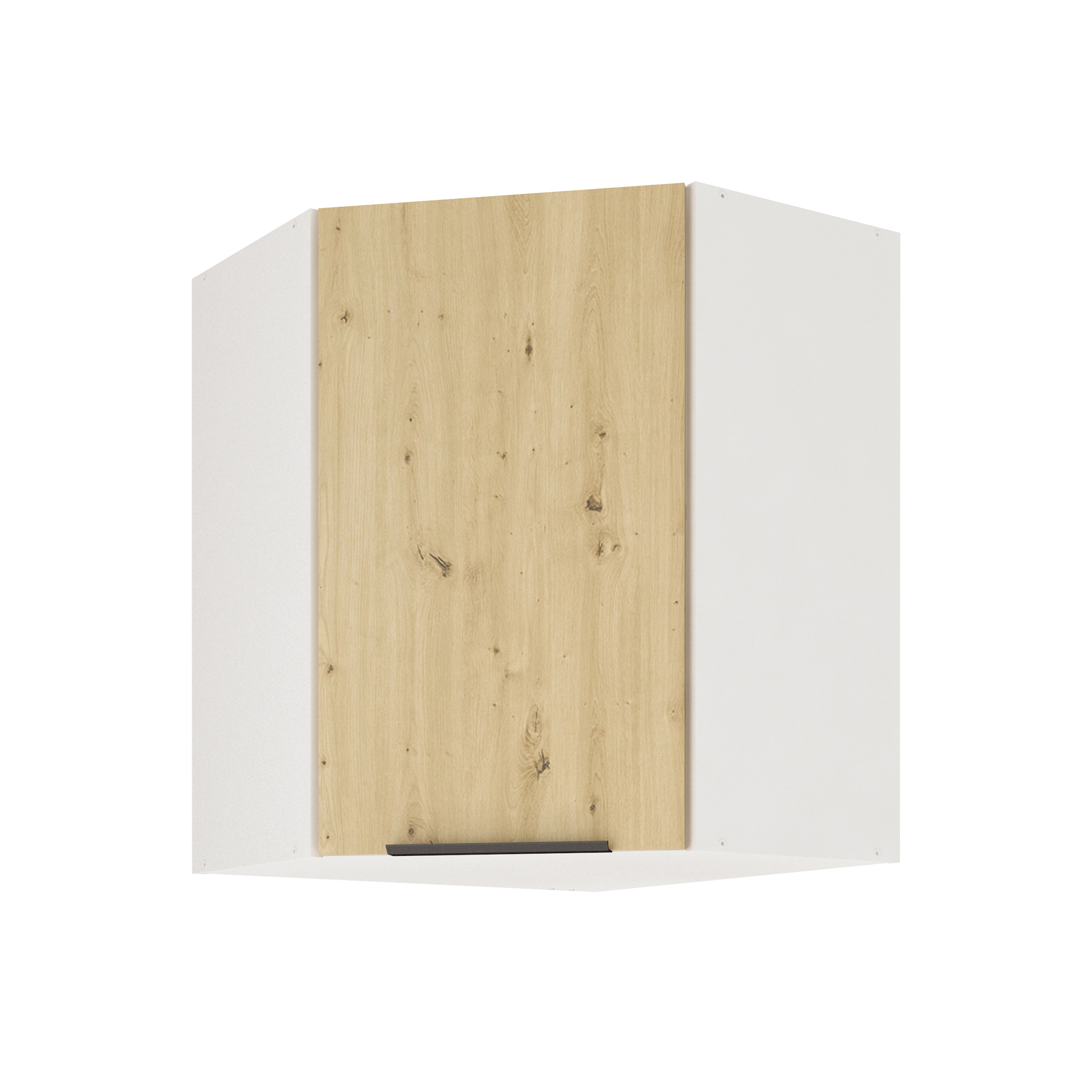 Изображение товара Угловой навесной шкаф BENELI COLOR Дуб дикий/Белый 60x60x72 см