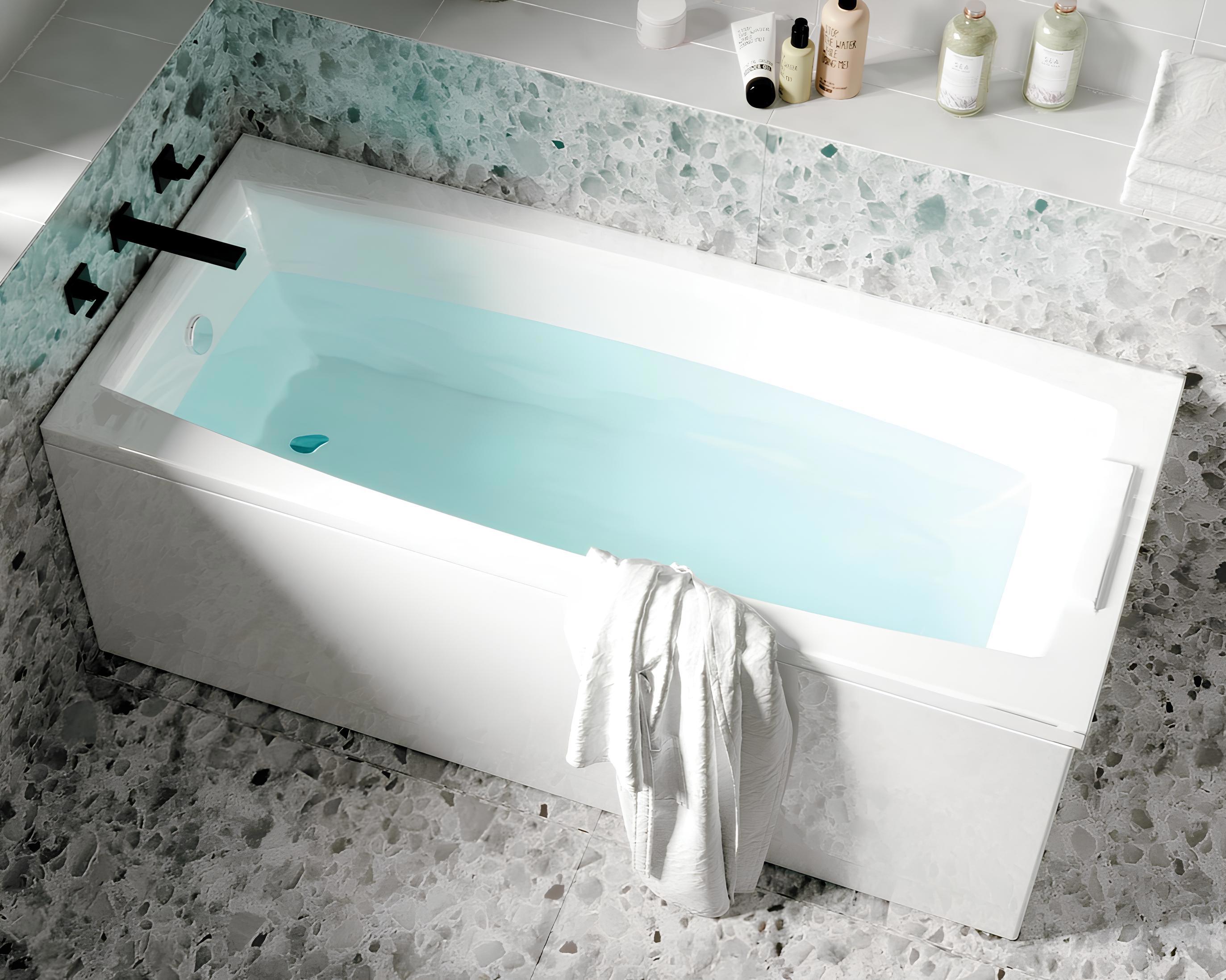 Изображение товара Акриловая ванна Marka One AELITA 150x75 см прямоугольная белая современная