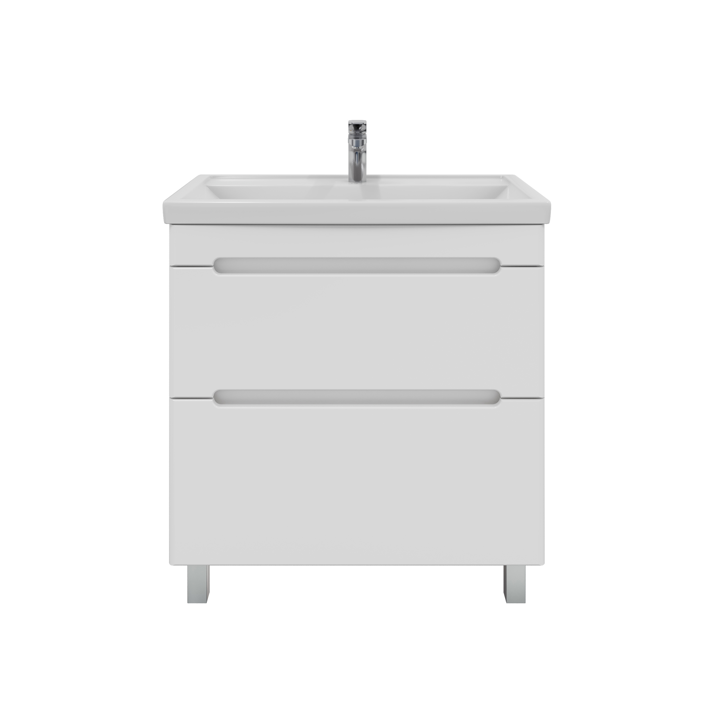 Изображение товара Тумба с раковиной RUVANN BRAVA 80 раковина Фостер 80 в ванную напольная цвет белый