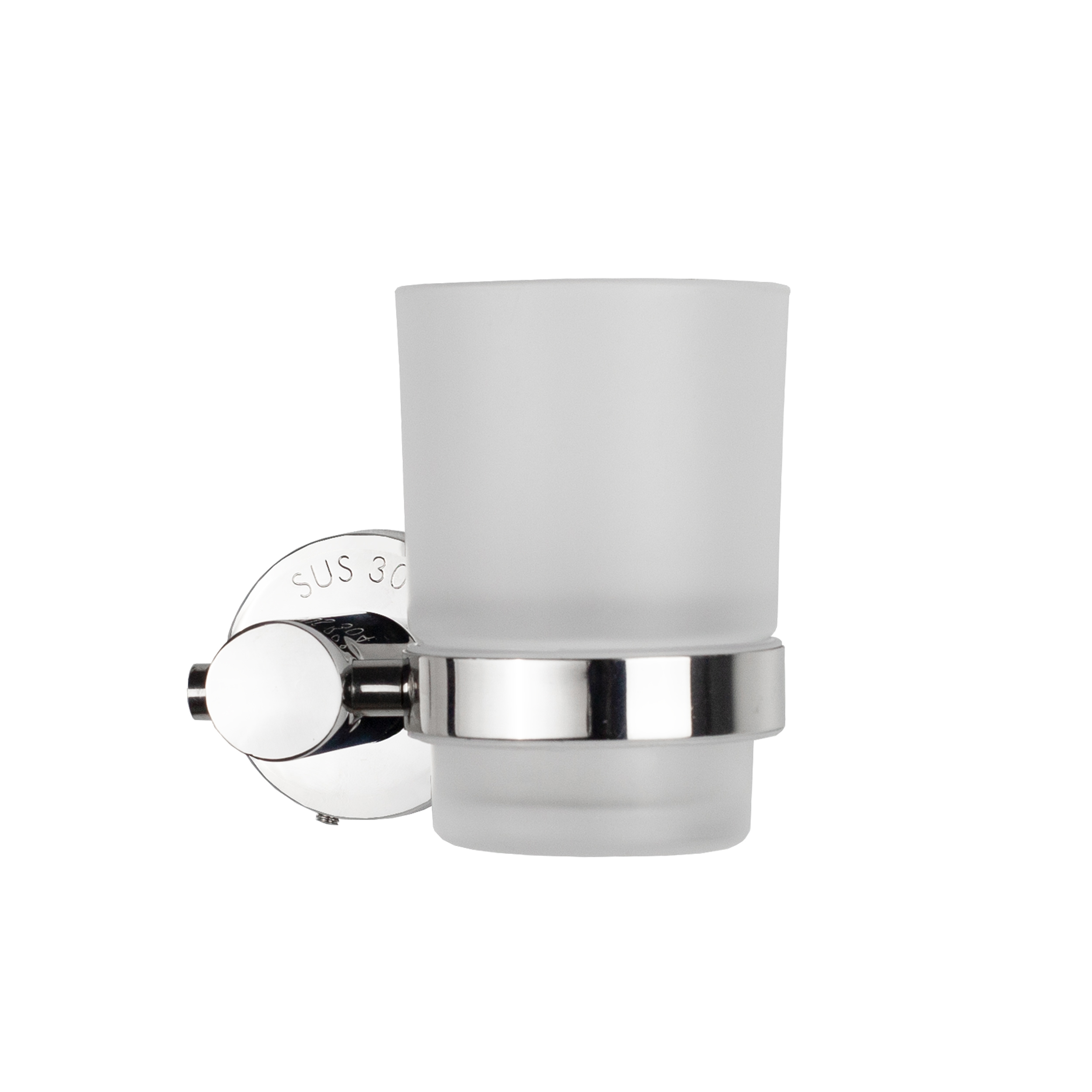 Изображение товара Стакан для зубных щеток POTATO P2006 подвесной нержавеющая сталь цвет серый/серебристый