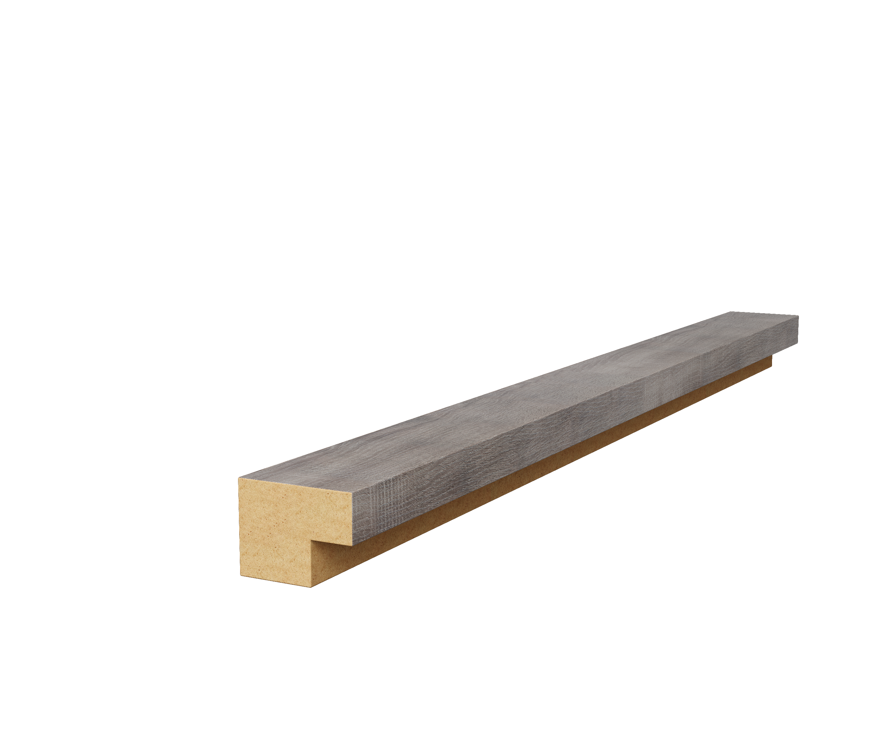 Изображение товара Торцевая рейка Cosca décor Сканди для акустической панели 25x19x1350мм цвет дуб дымчатый