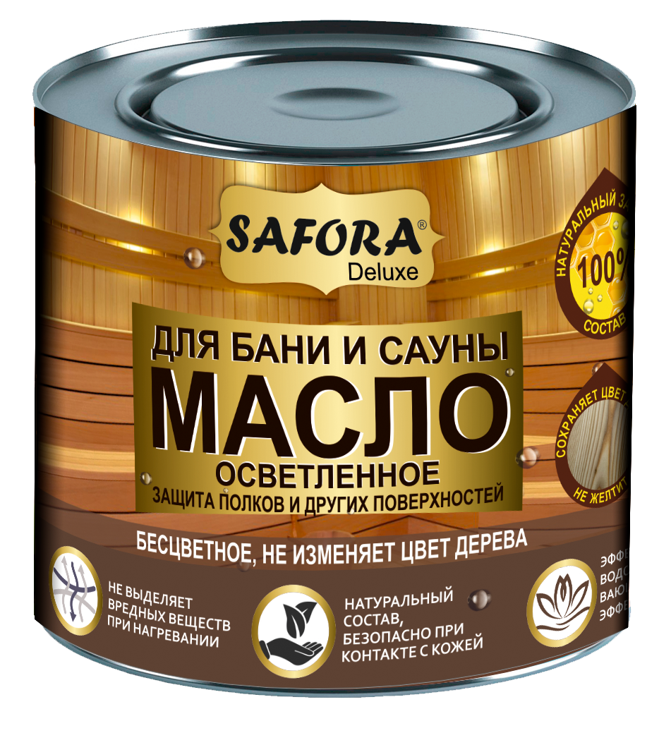 Изображение товара Масло для бани и сауны осветленное Safora 0.5л