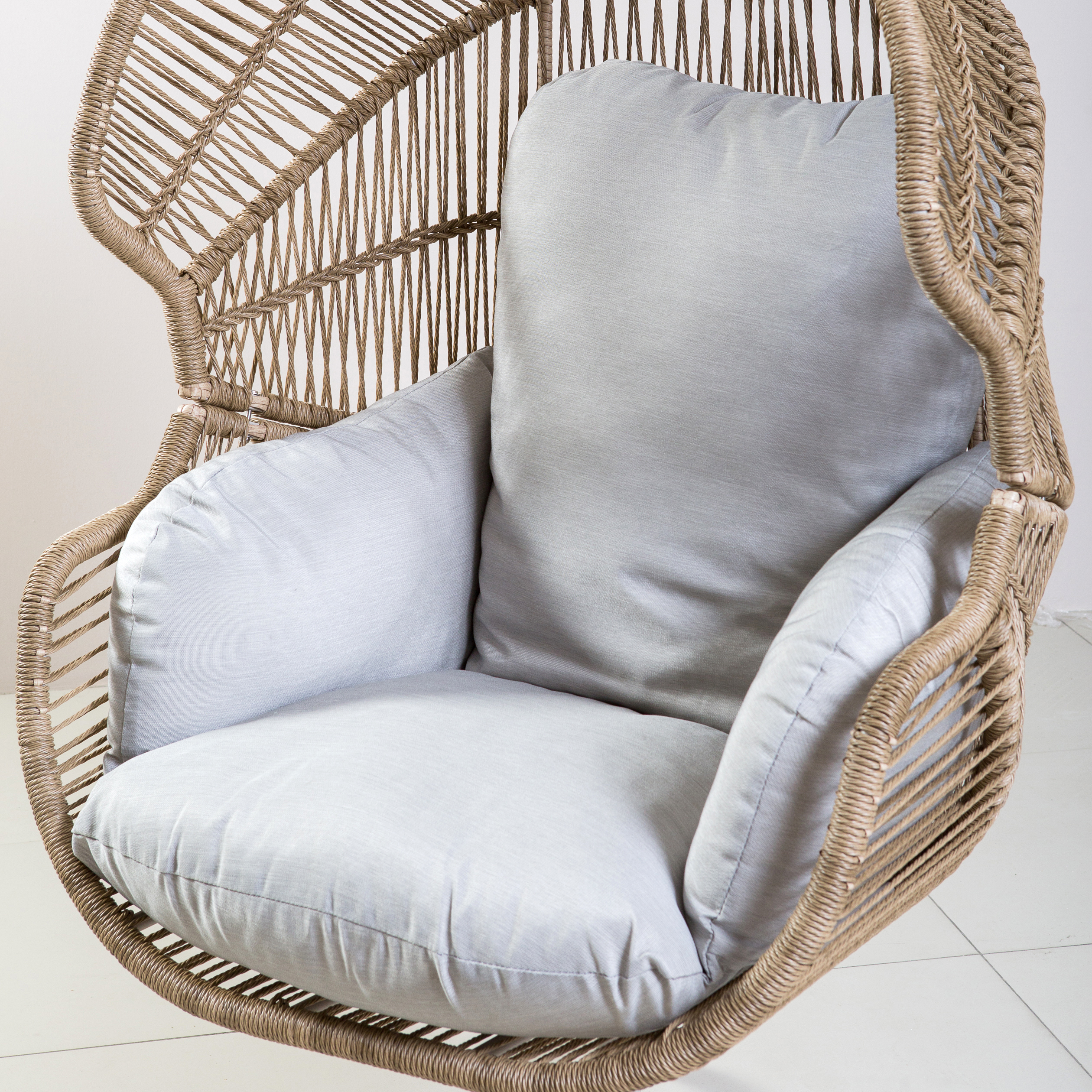 Изображение товара Кресло садовое Aiko JYS 80 см x 88 см x 150 см искусственный ротанг бежевый