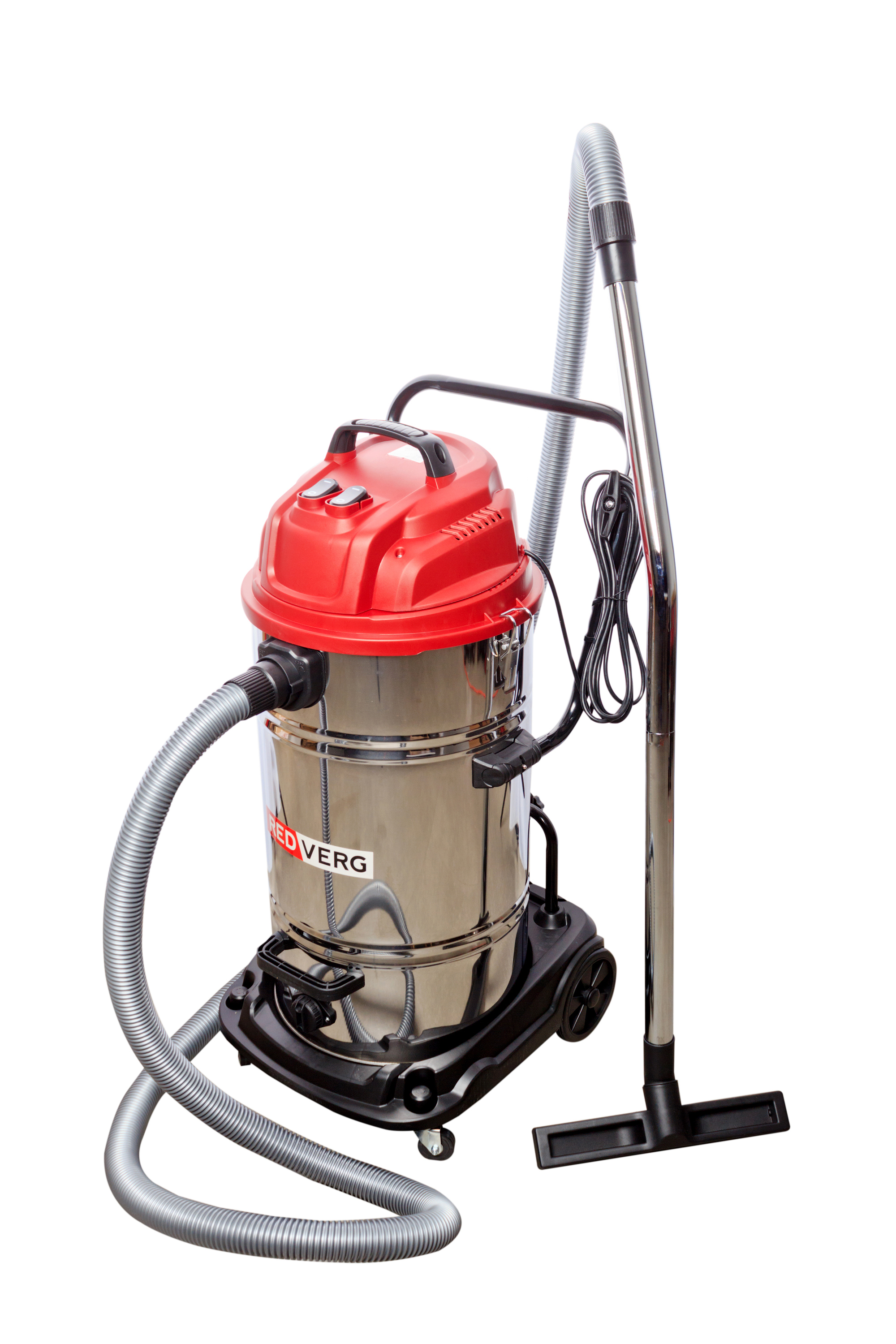 Изображение товара Пылесос строительный REDVERG RD-VC2400-70S 2400 Вт 70 л влажный и сухой уборки