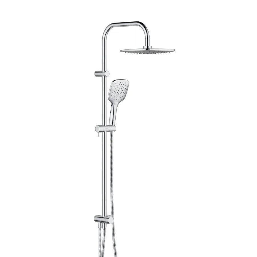 Изображение товара Душевая система Damixa 931000000 серии Eclipse с тропическим и ручным душем хром