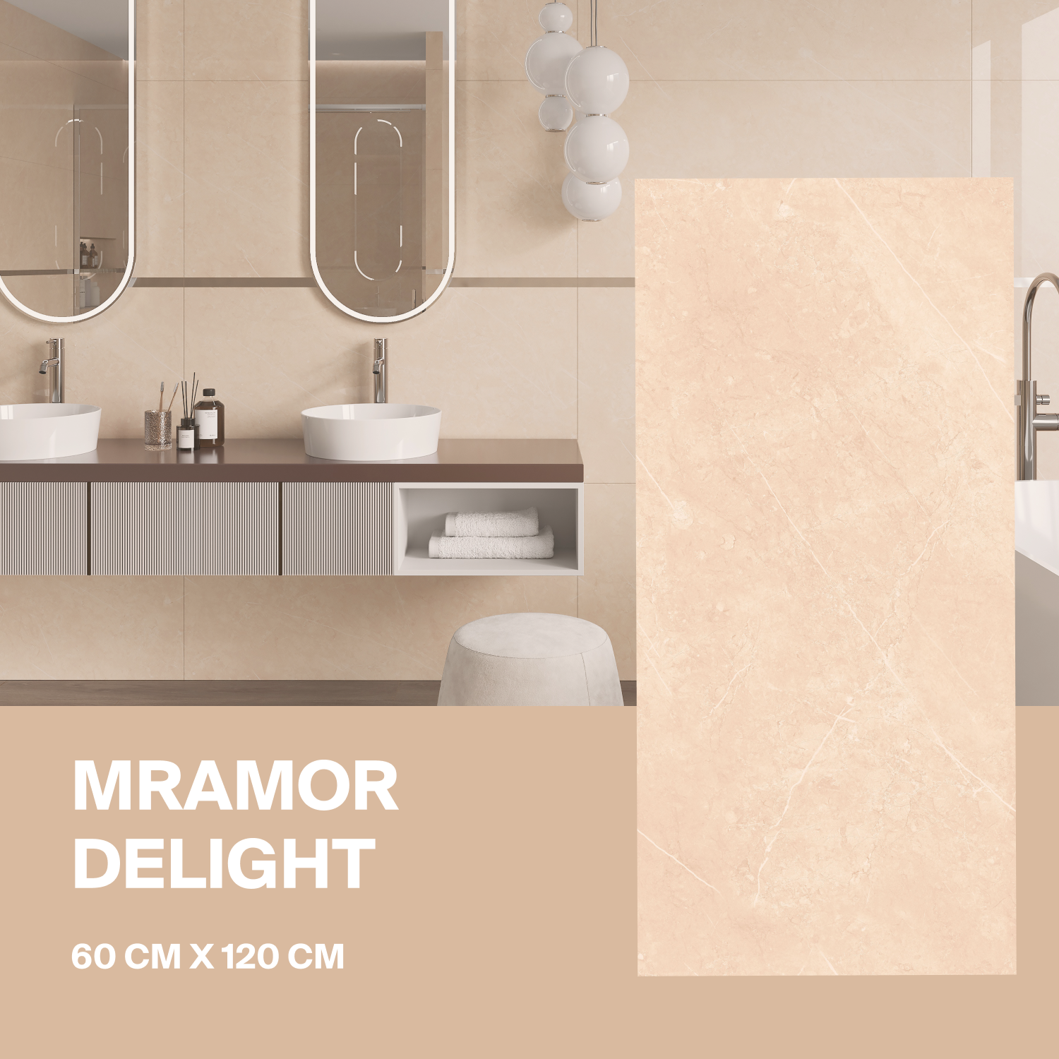 Изображение товара Керамогранит Ceradim Mramor х9999304492 60x120см цвет бежевый