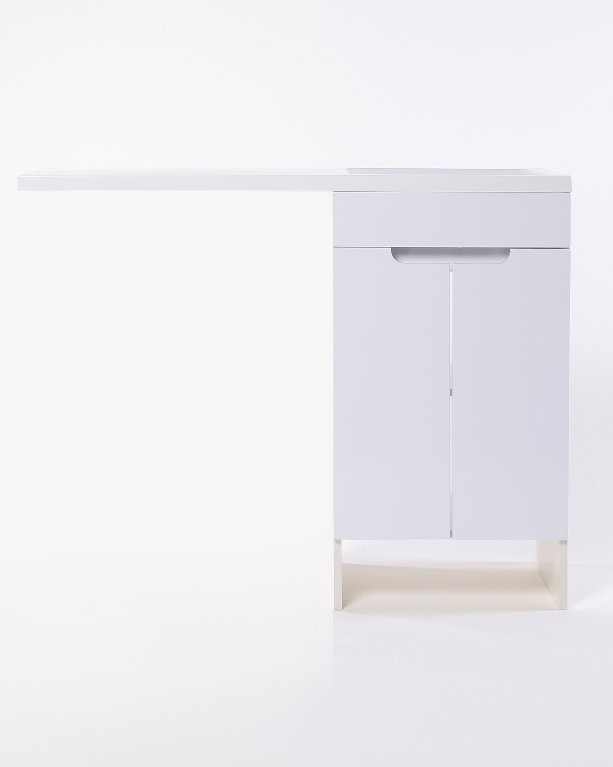 Изображение товара Тумба под раковину TOPLINE FOPDTU500W 48см белый глянец для ванной комнаты