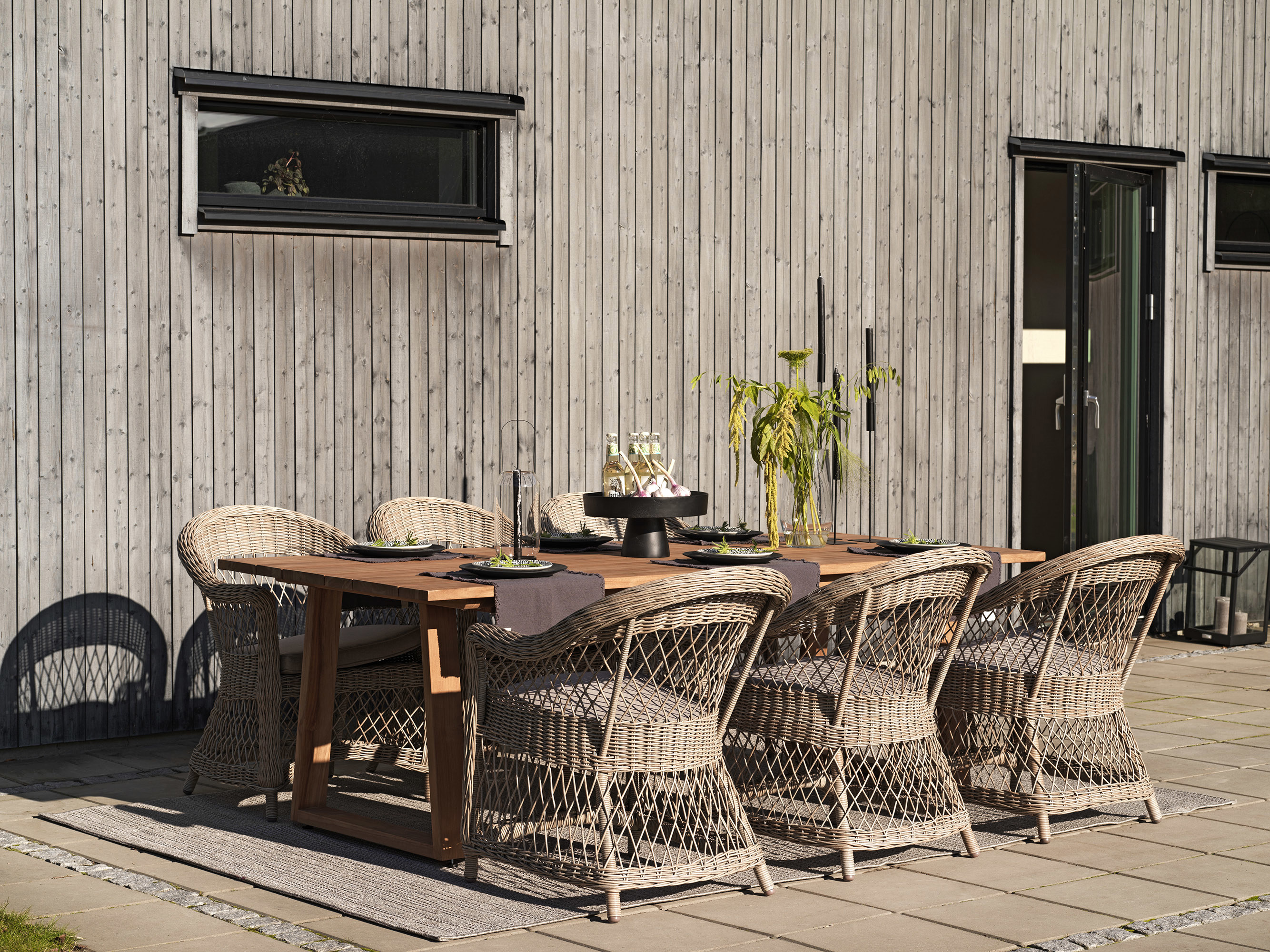 Изображение товара Кресло садовое Brafab 3971-22-20 Kamomill 64 см x 68 см x 84 см искусственный ротанг бежевый