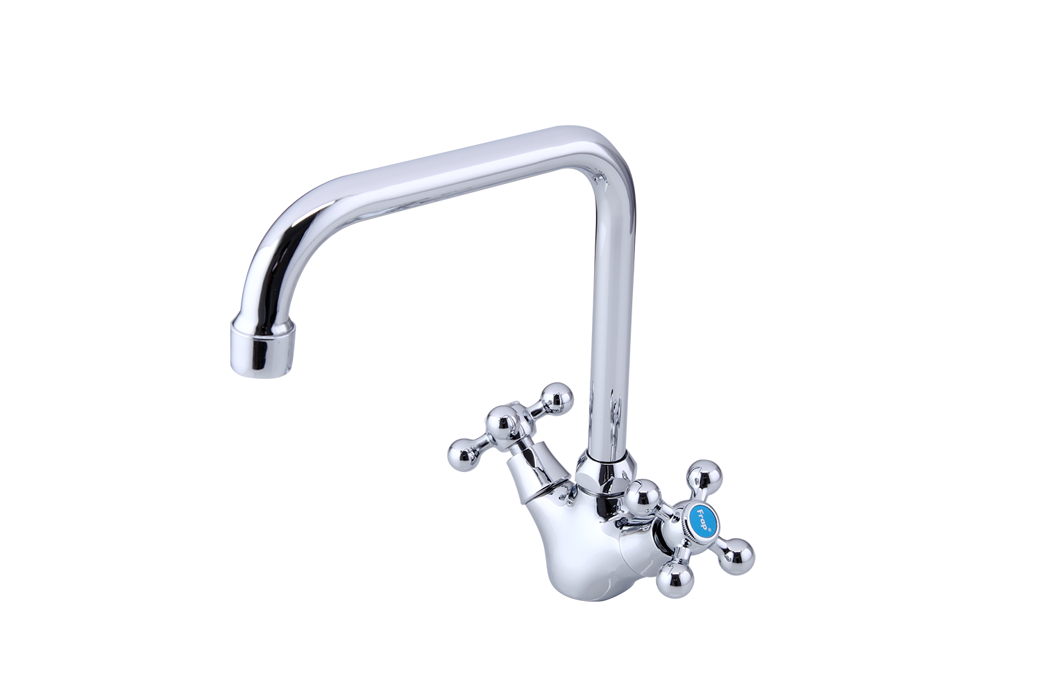 Изображение товара Смеситель для кухни Frap F4019 с поворотным изливом латунь и хром