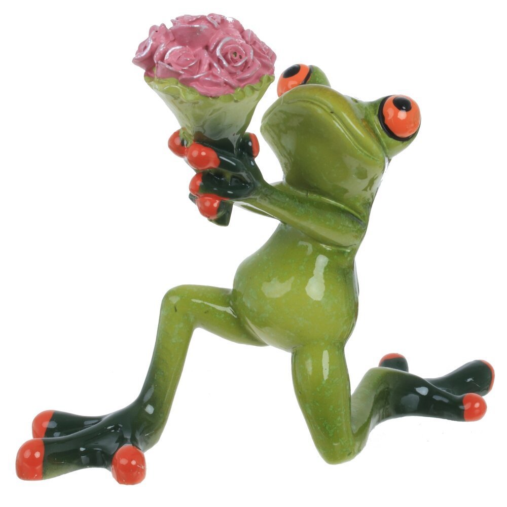 Изображение товара Фигура декоративная лягушка, 11 см, зелёная — милый сувенир