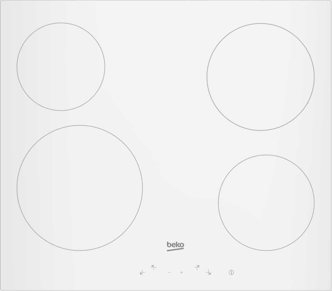 Изображение товара Электрическая варочная панель Beko Hic64400W 58 см 4 конфорки цвет белый