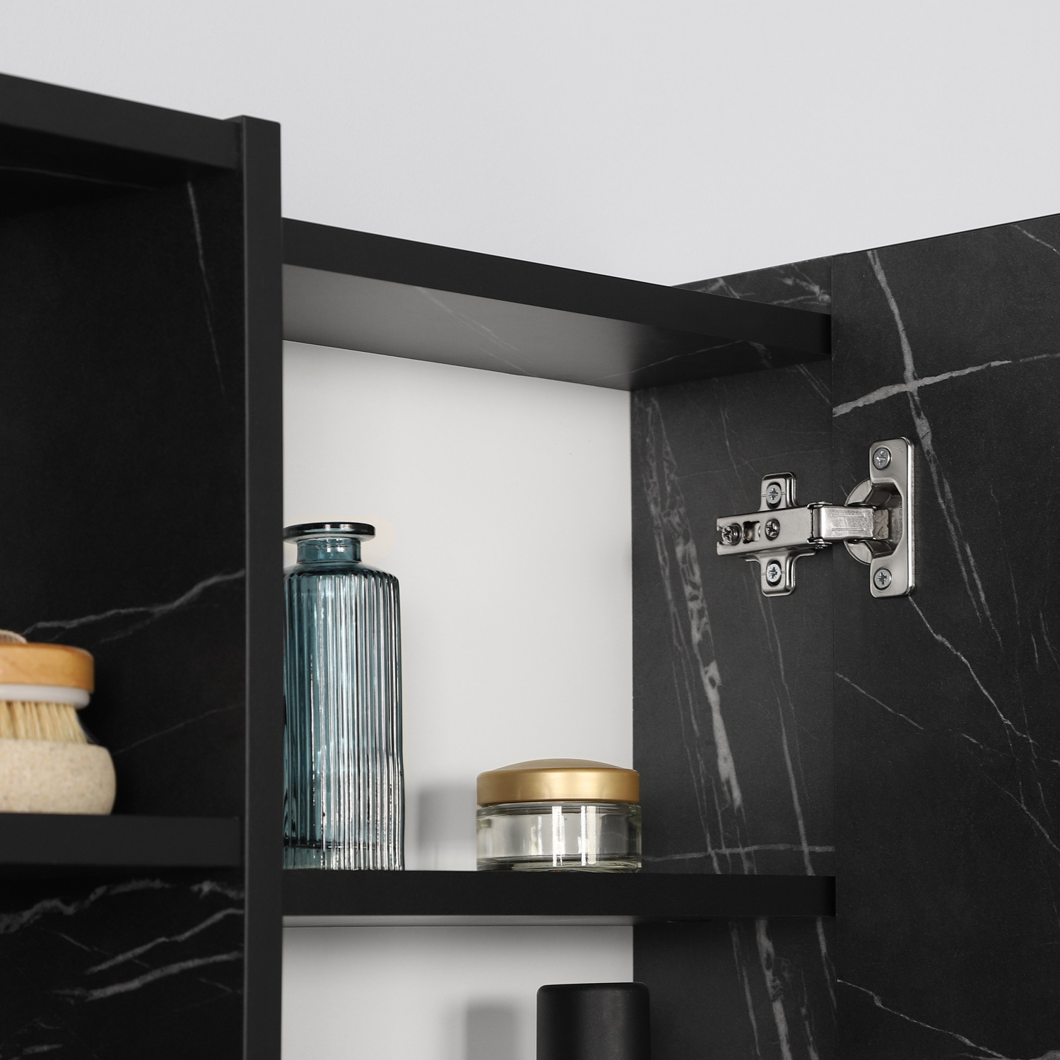 Изображение товара Шкаф подвесной Итана Alta 4657792957911 50x75см цвет камень Пьетра Гриджиа черный