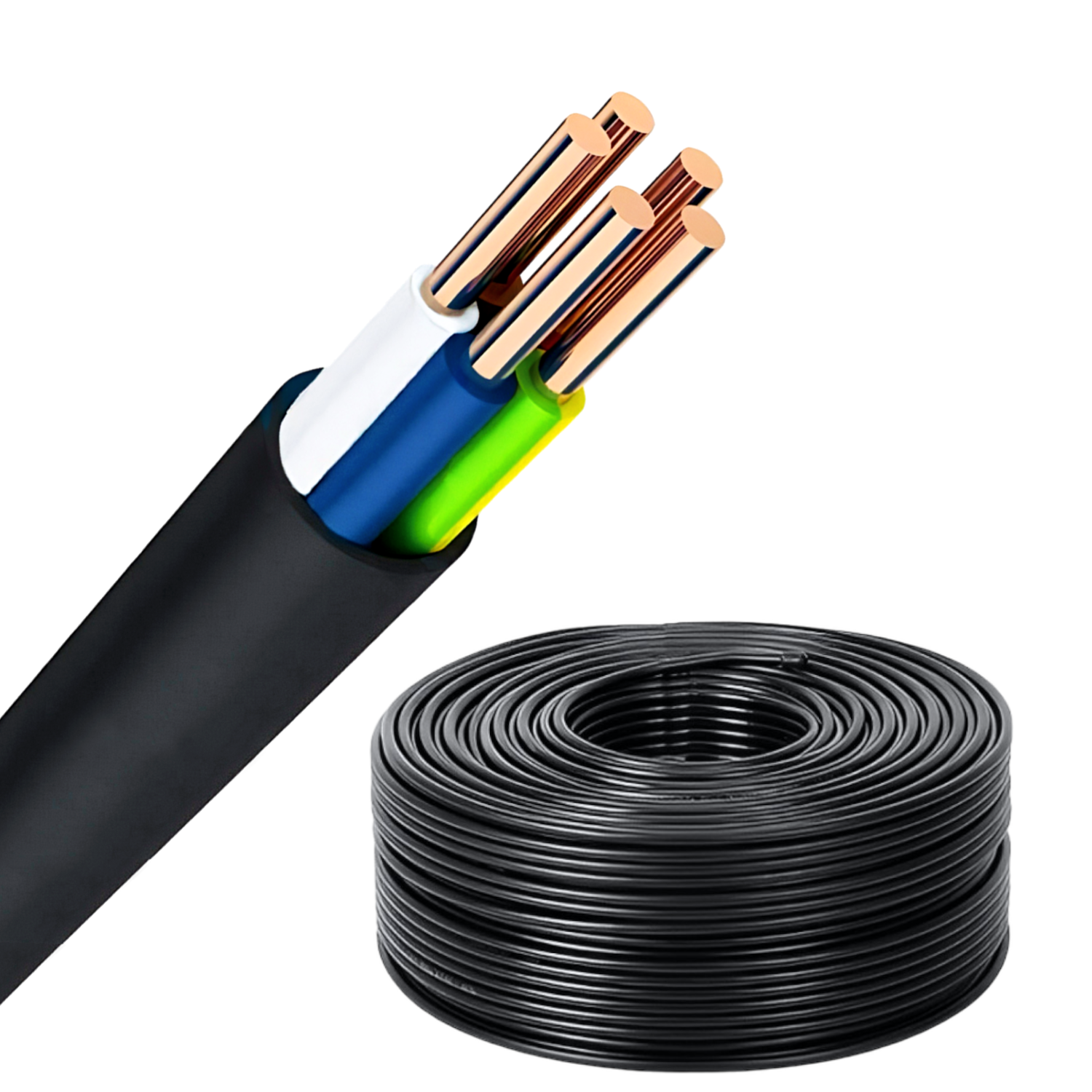 Изображение товара Кабель Рэмкабель ВВГнг(A)-LS 5x1.5 ок 10 м ГОСТ