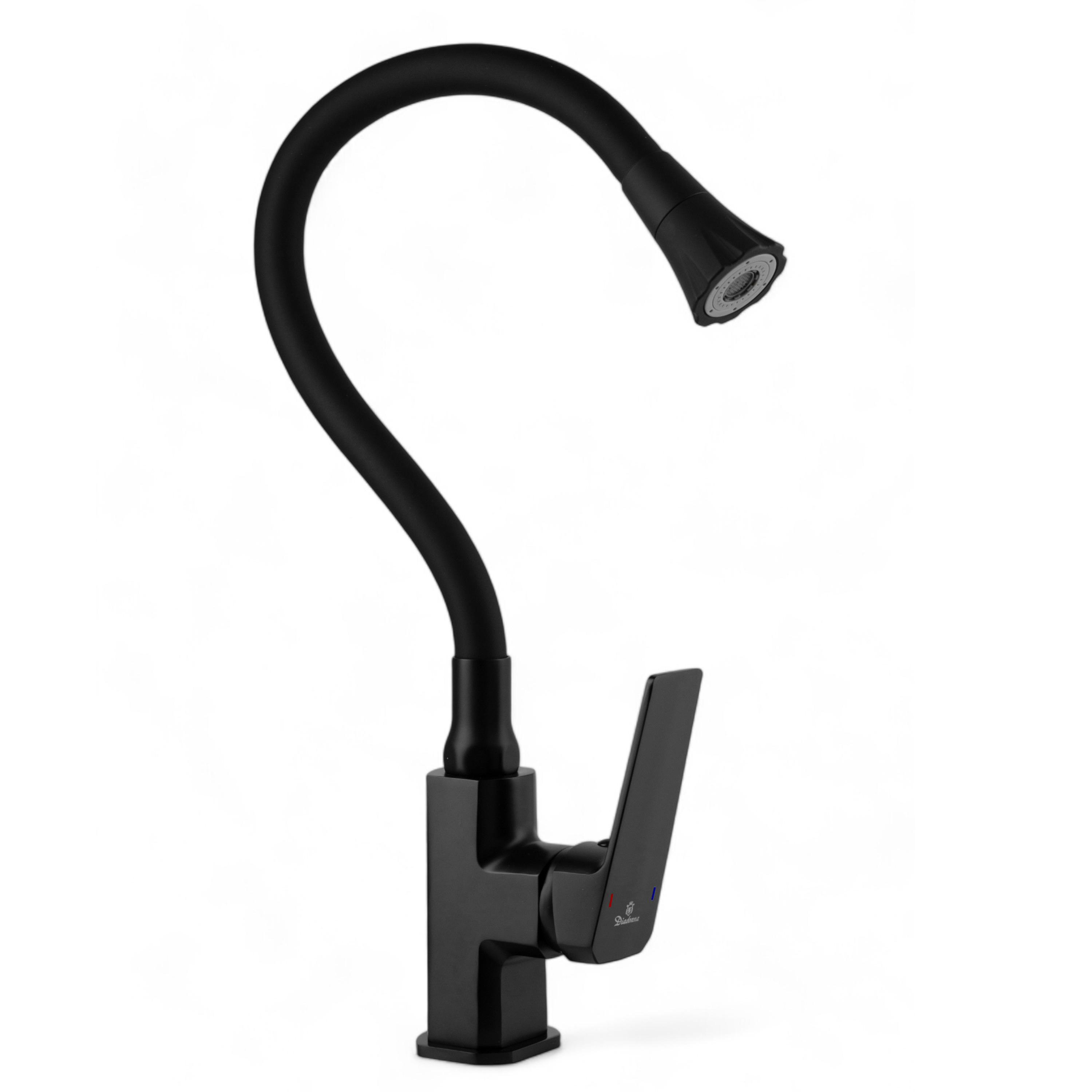 Изображение товара Смеситель для кухни Diadonna D165-41BL гибкий излив черный матовый металловый