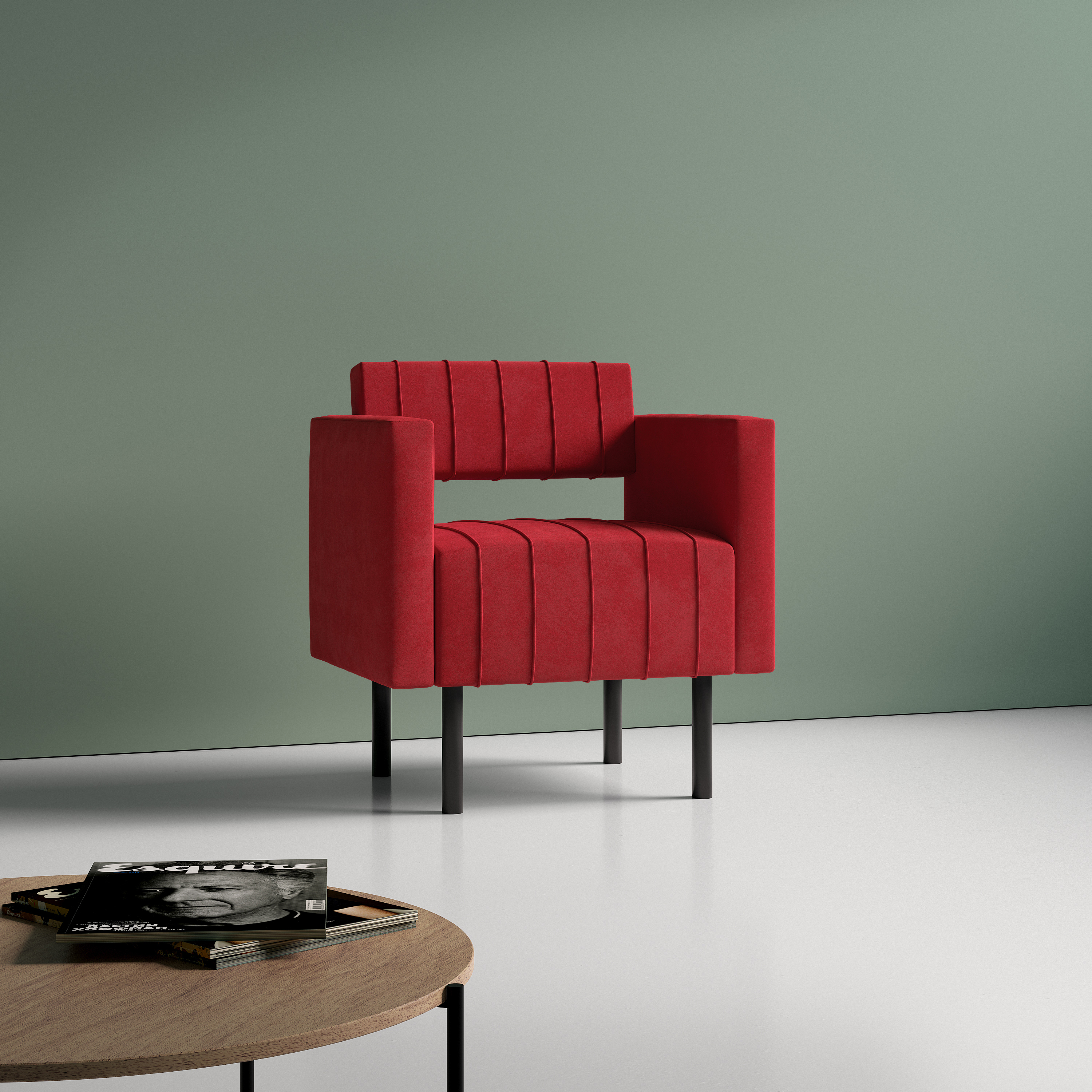 Изображение товара Стильное кресло RAIN из велюра от SALON TRON для гостиной и офиса 71x82x54 см