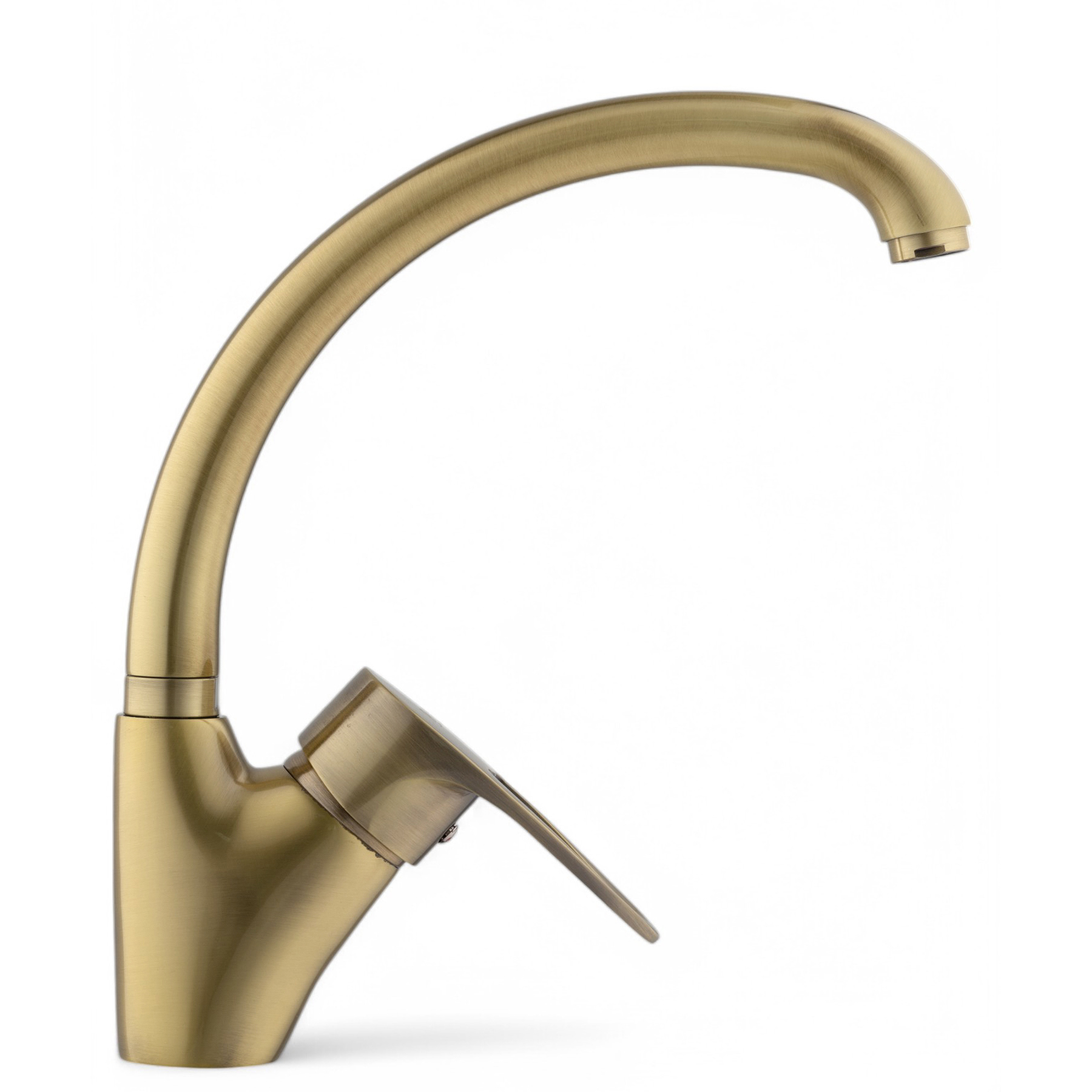 Изображение товара Смеситель для кухни Potato P7021-2 поворотный излив 24.5 см цвет бронза