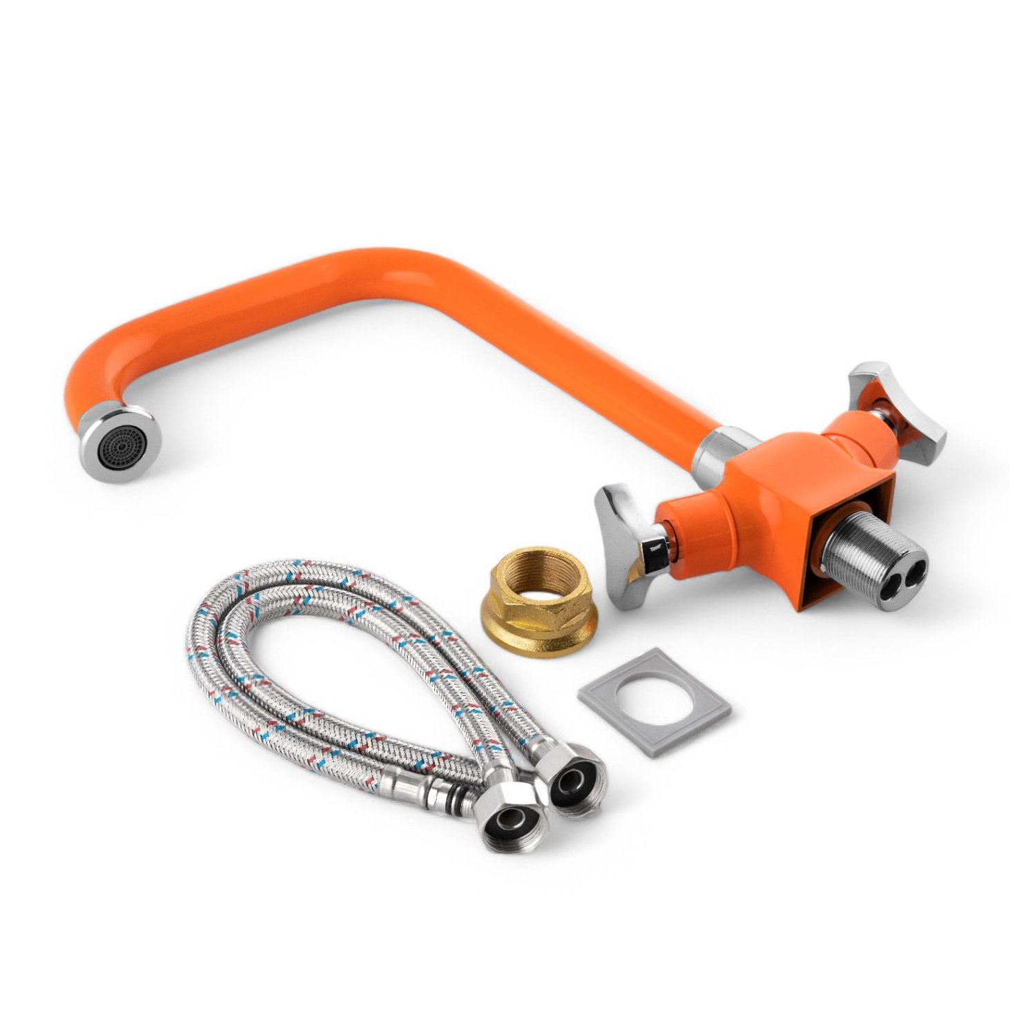 Изображение товара Смеситель для кухни Potato P69308-10 поворотный 23 см оранжевый