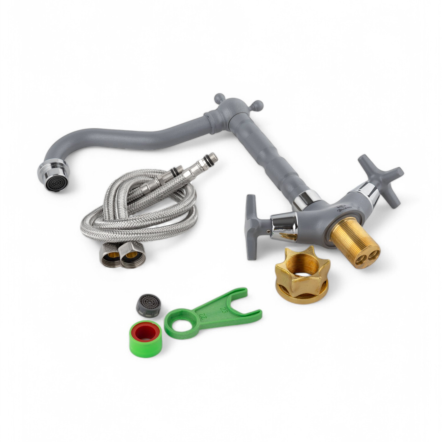 Изображение товара Смеситель для кухни Diadonna D88 744351GY поворотный излив серый матовый