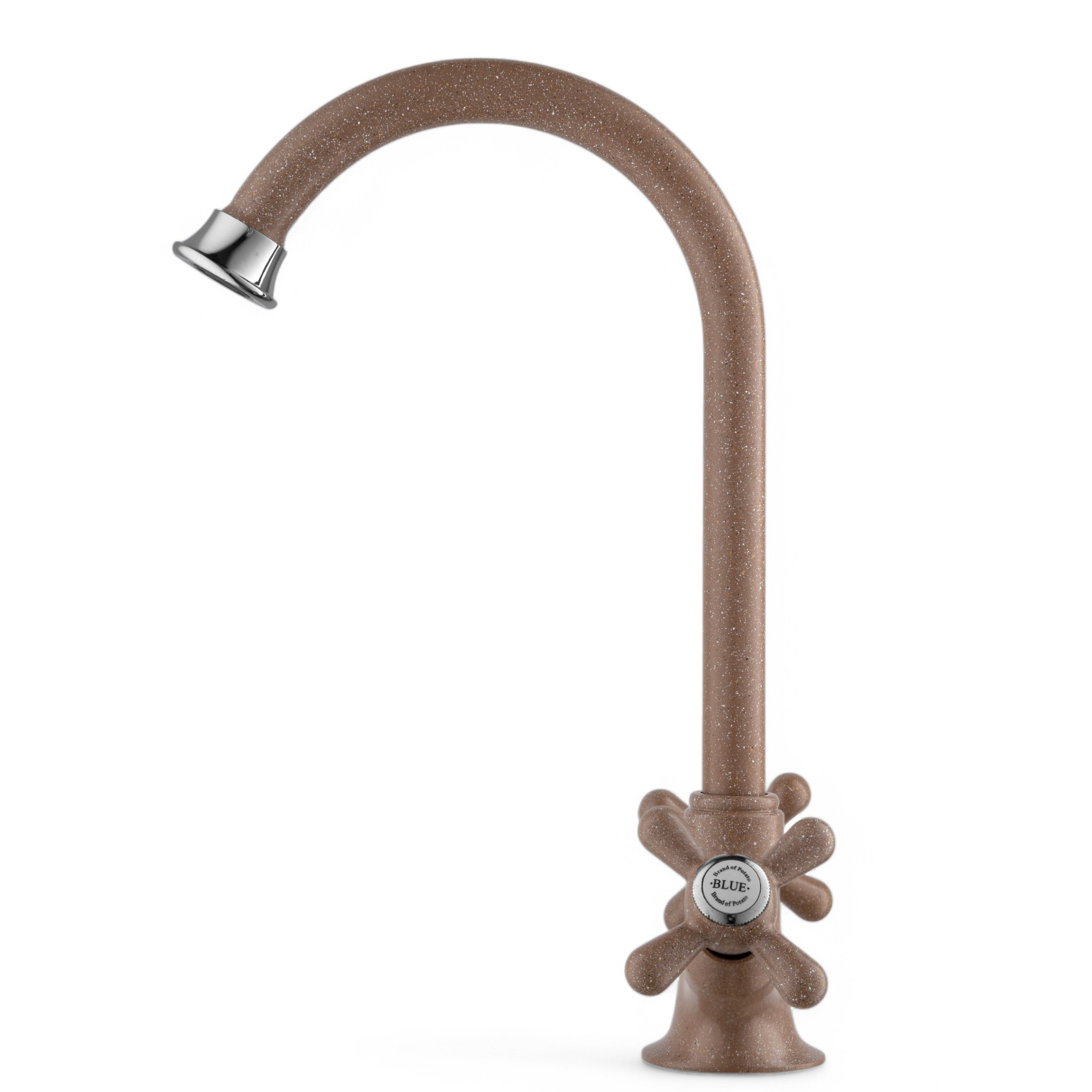 Изображение товара Смеситель для кухни Potato P41301-15 поворотный излив 22 см коричневый