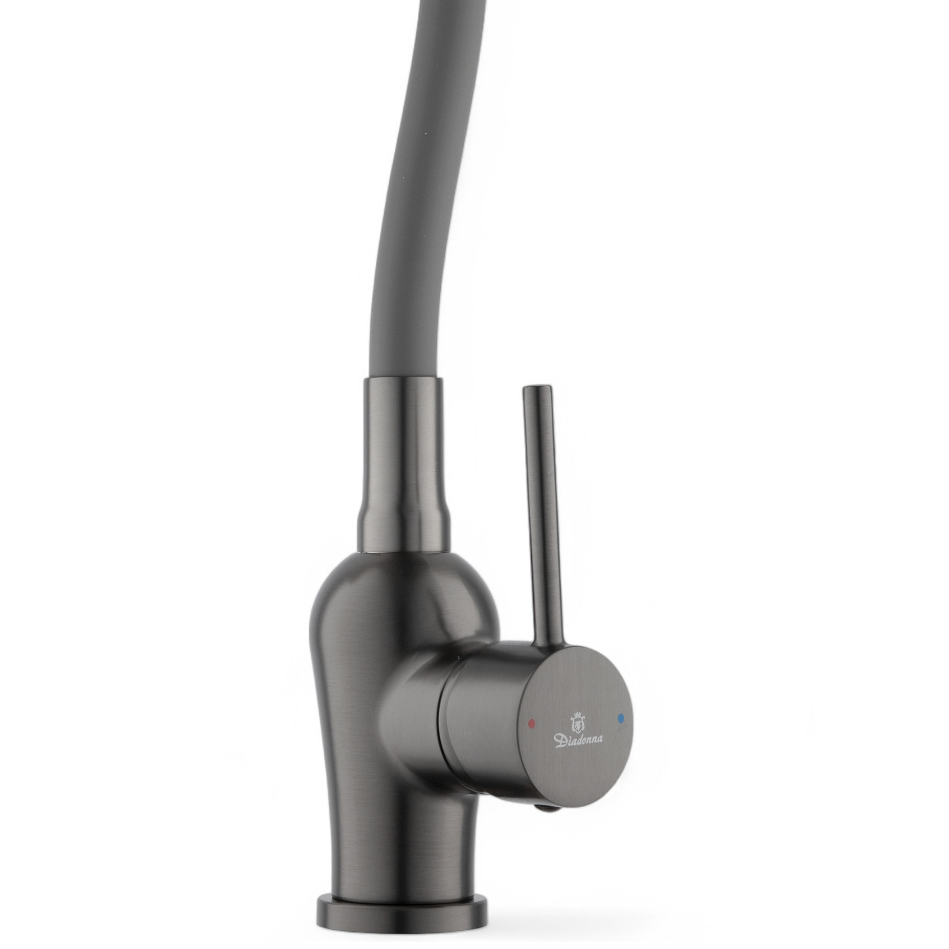 Изображение товара Смеситель кухонный Diadonna D46-0014QH с гибким излив и двухрежимным аэратором