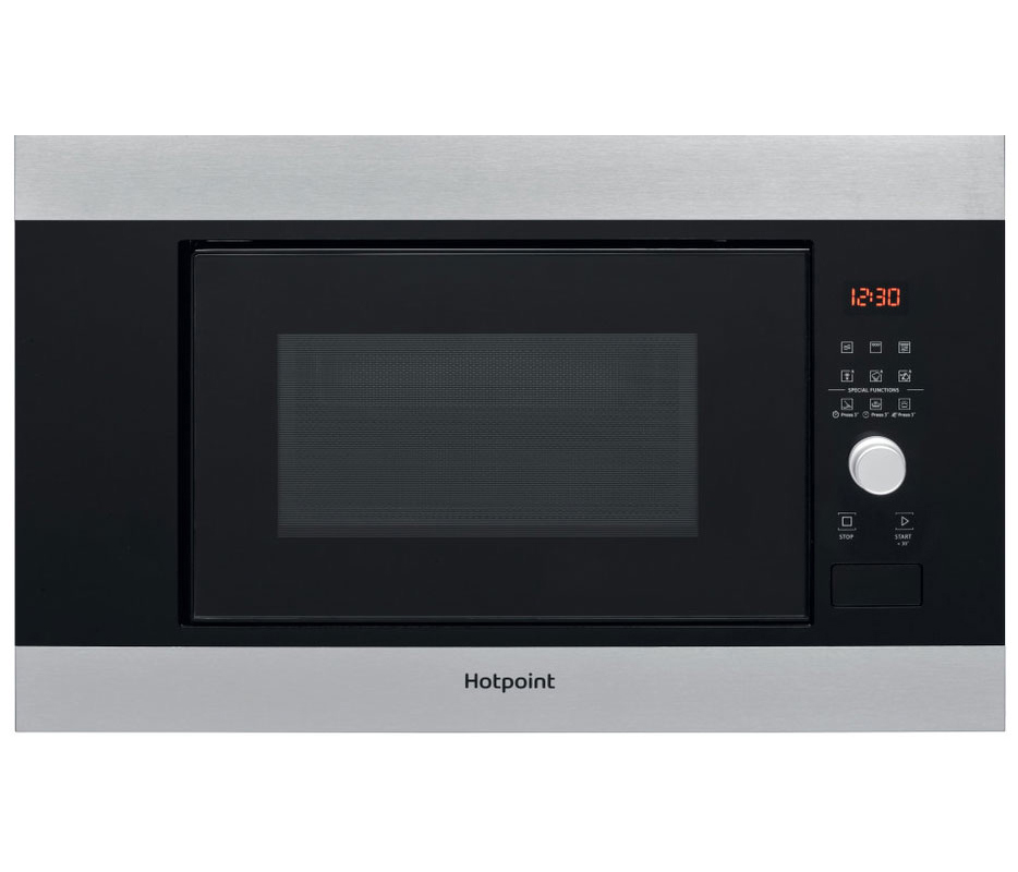 Изображение товара Встраиваемая микроволновая печь Hotpoint MF20G IX HA нержавеющая сталь 20 л