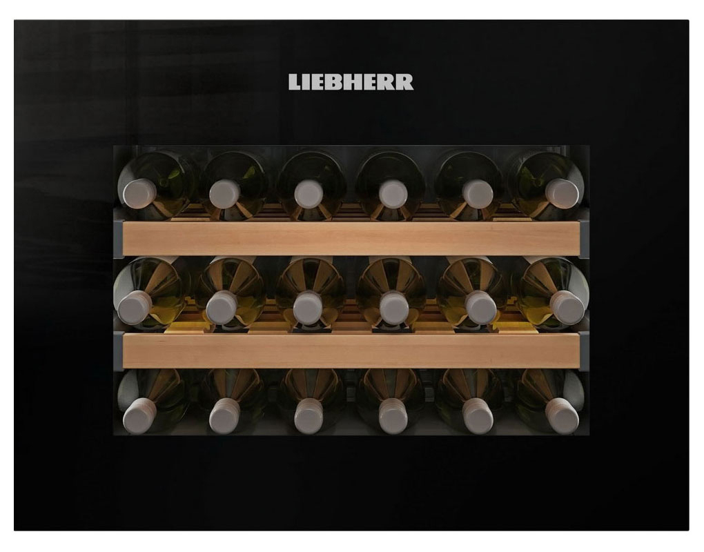 Изображение товара Винный шкаф Liebherr 59.5х45.5х55.9 см 18 бутылок цвет черное стекло
