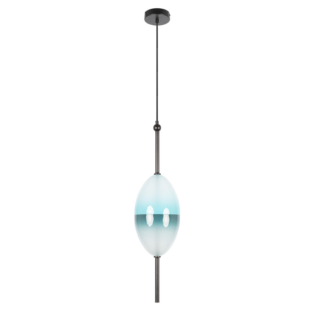 Изображение товара Светильник подвесной светодиодный Loft It Venice 10223-e blue 3.47 м² теплый белый (желтый) свет цвет синий черный