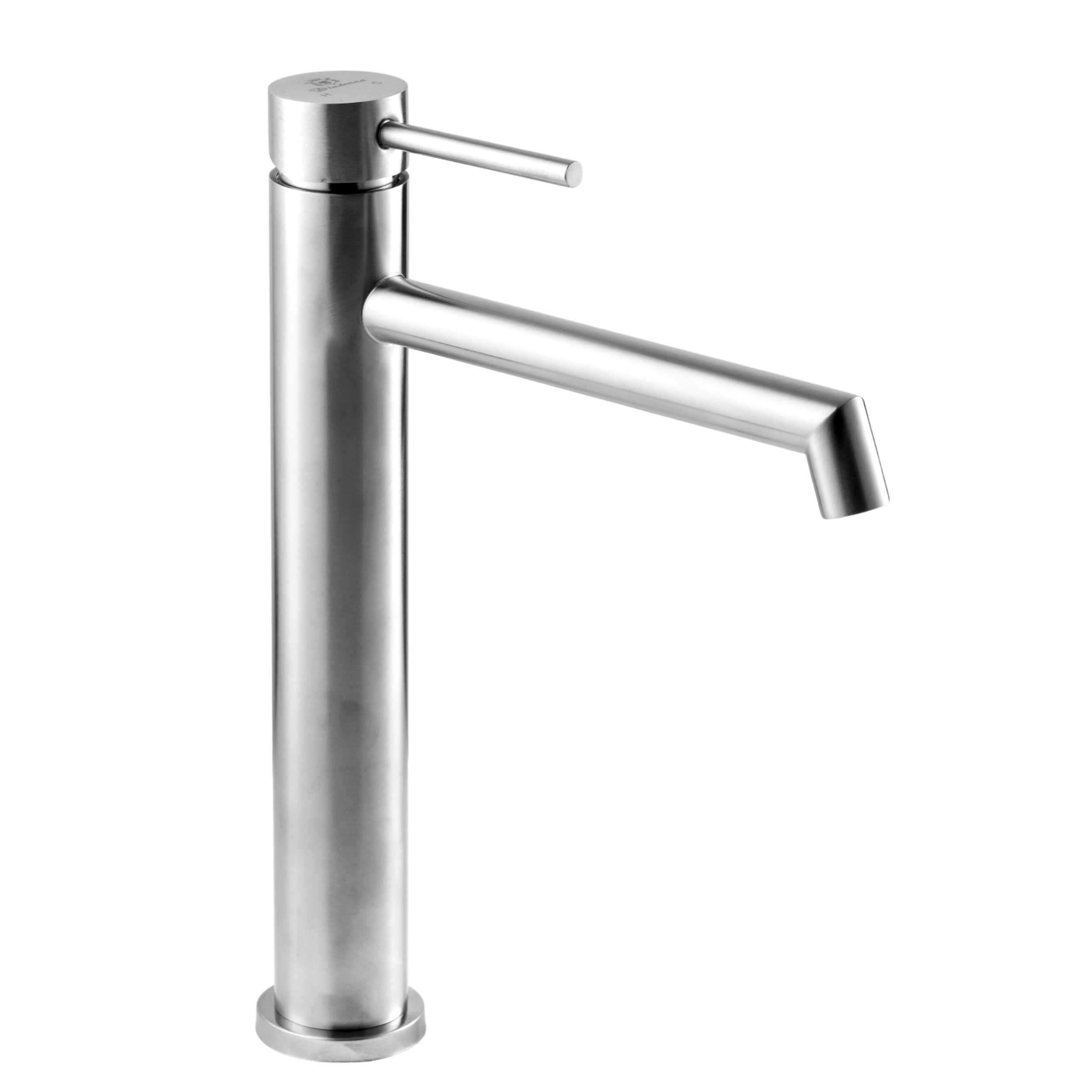 Изображение товара Смеситель для раковины Diadonna D234-13S однорычажный с узким высоким стационарном изливом цвет сатин