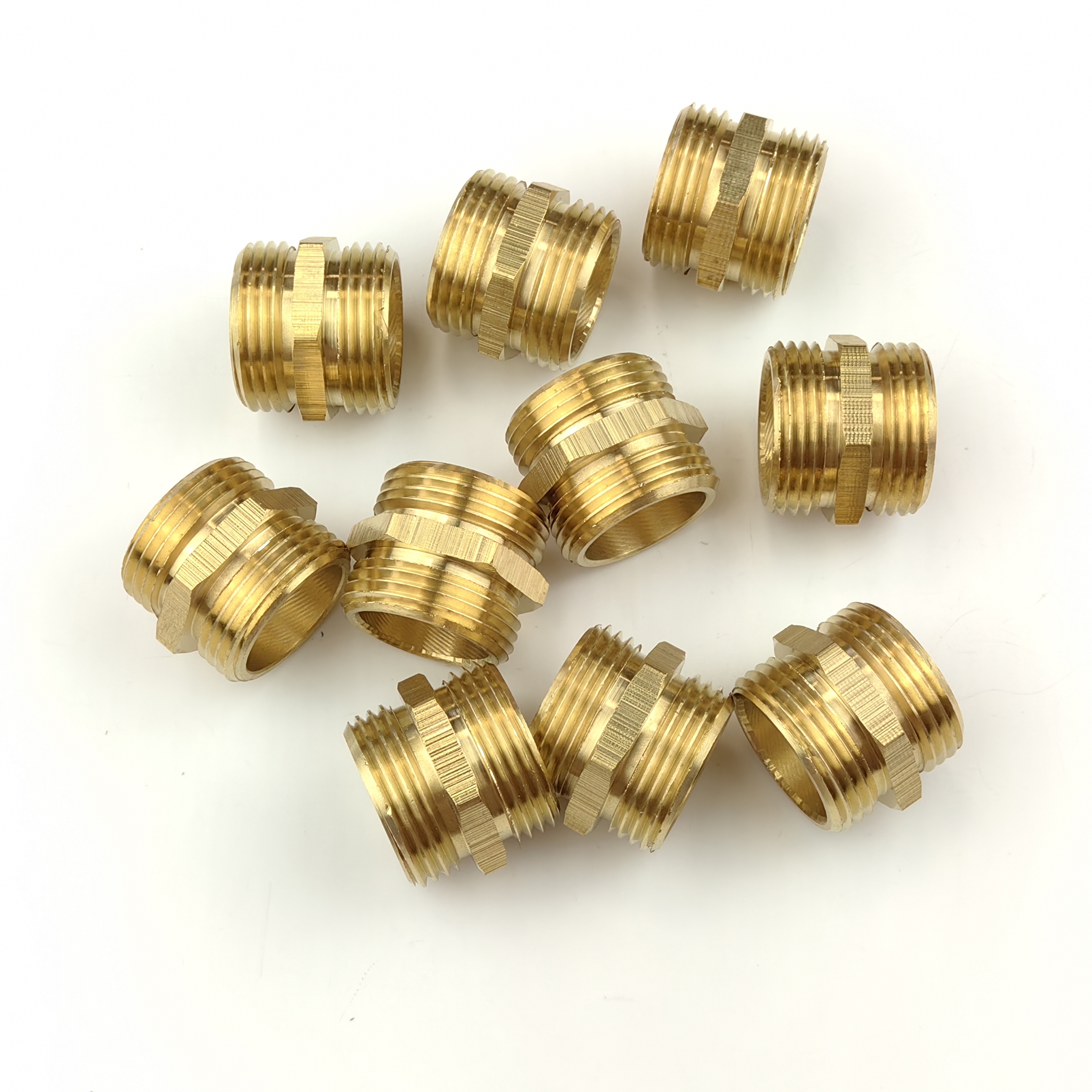 Изображение товара Ниппель латунный 3/4"x3/4" для водопровода и отопления, 10 шт