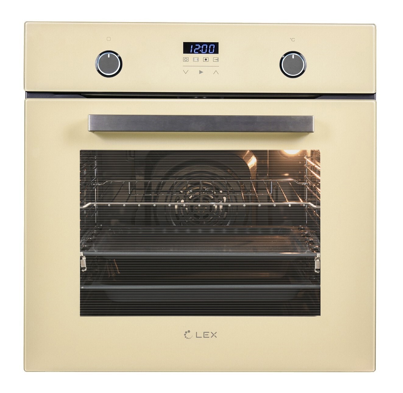 Изображение товара Электрический встраиваемый духовой шкаф Lex Edp 093 Iv 59.5x59.5x53 см цвет бежевый