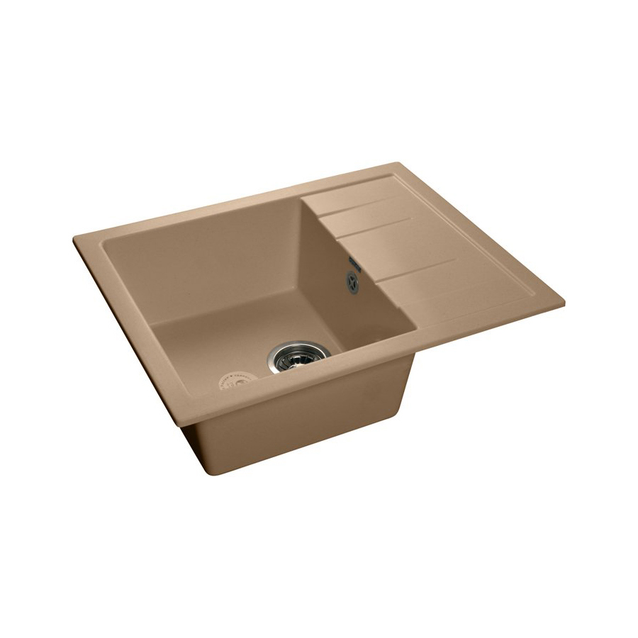 Изображение товара Мойка для кухни Granfest GF-Q-650 L топ 50x65 см глубина чаши 20 см искусственный камень цвет топаз