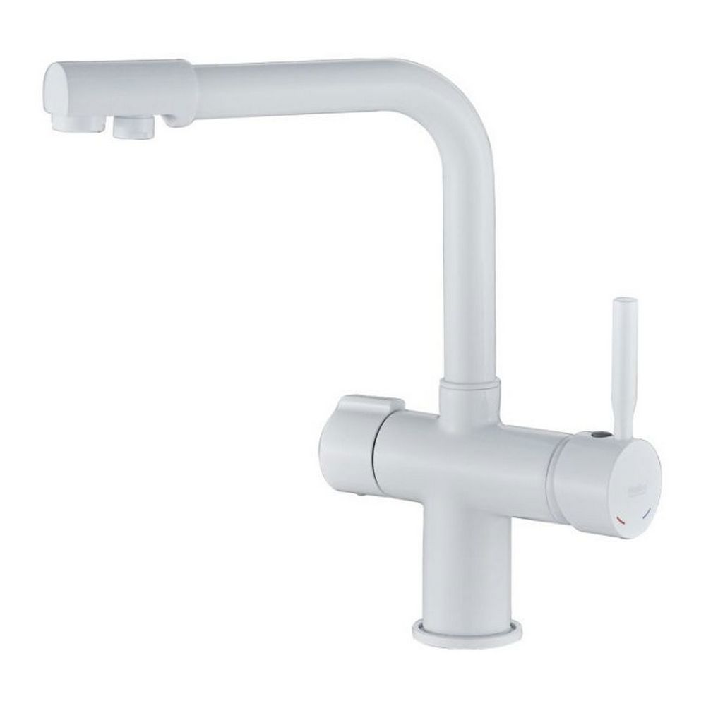 Изображение товара Смеситель для кухни Haiba HB70088-8 поворотный излив 25.5 см цвет белый