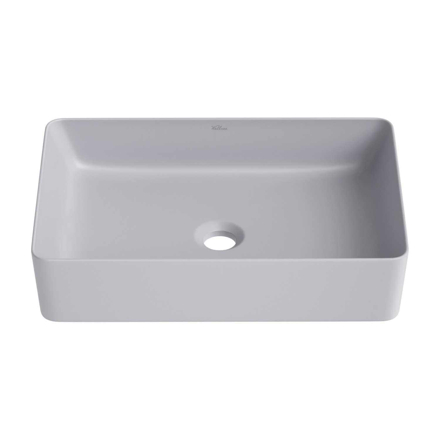 Изображение товара Раковина накладная для ванной Wellsee FreeDom 2.0 50 см матовый серый