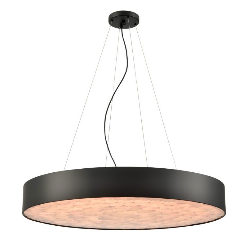 Изображение товара Подвесной светодиодный светильник Wertmark EDERA 90 Вт цилиндр Черный белый