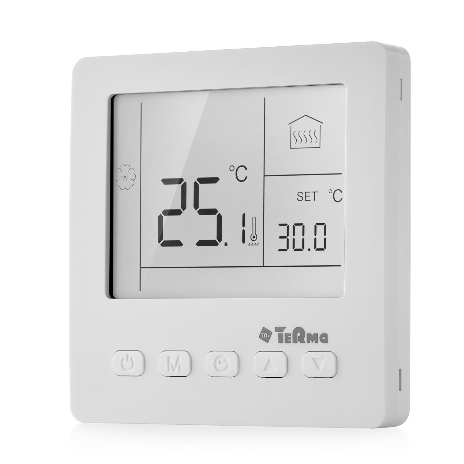 Изображение товара Терморегулятор для теплого пола Terma TRm030 программируемый белый