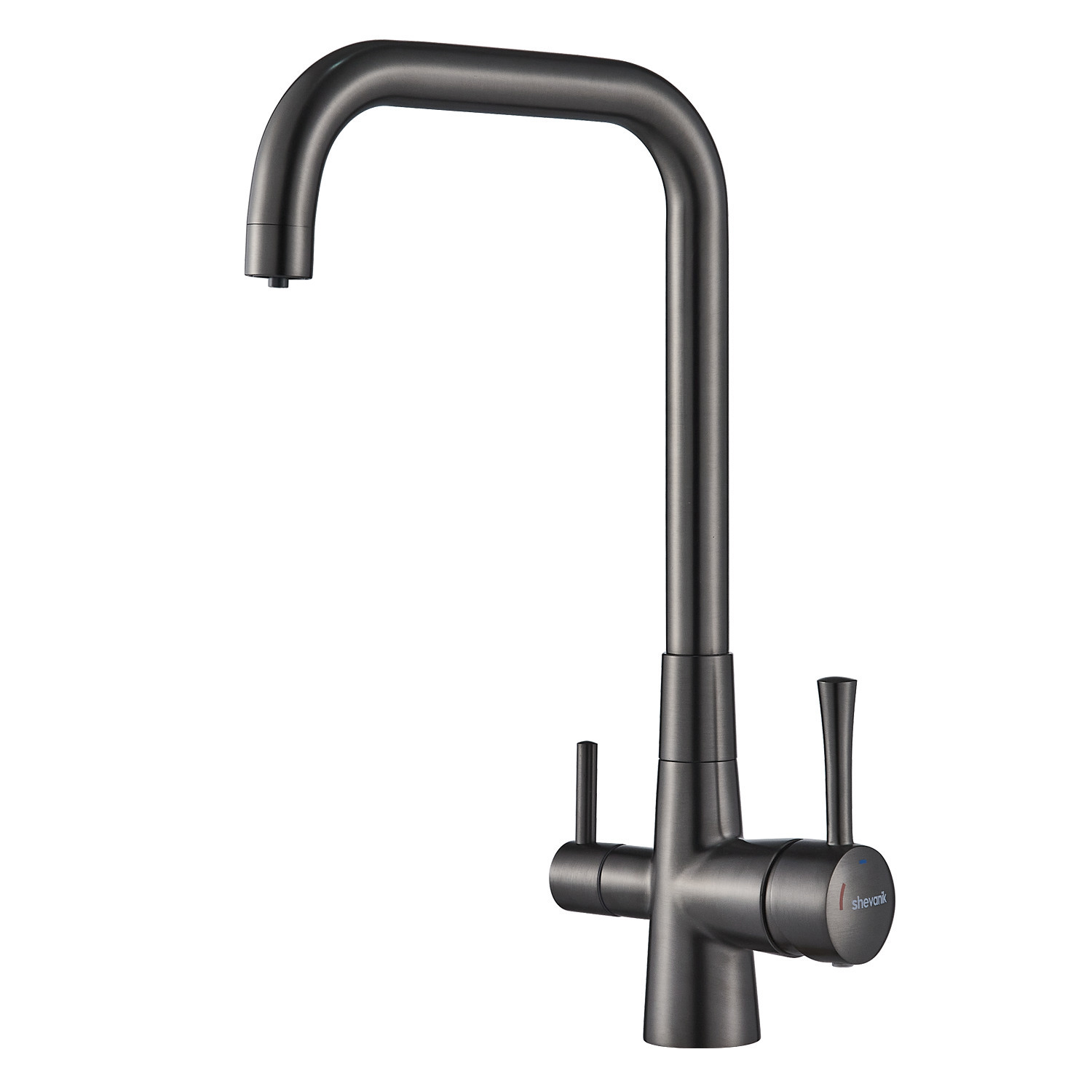 Изображение товара Смеситель для кухни Shevanik S528T-LM поворотный излив 28.8 см серый