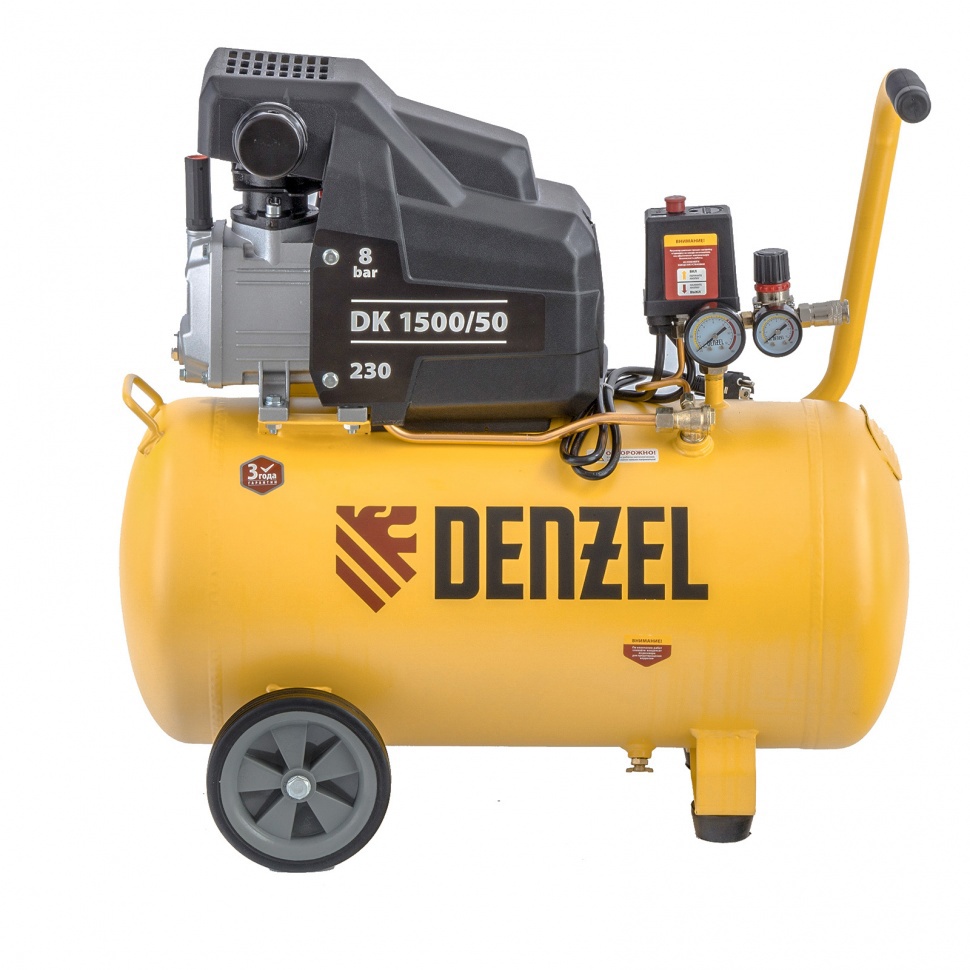 Изображение товара Компрессор поршневой масляный Denzel DK1500/50 50 л 230 л/мин