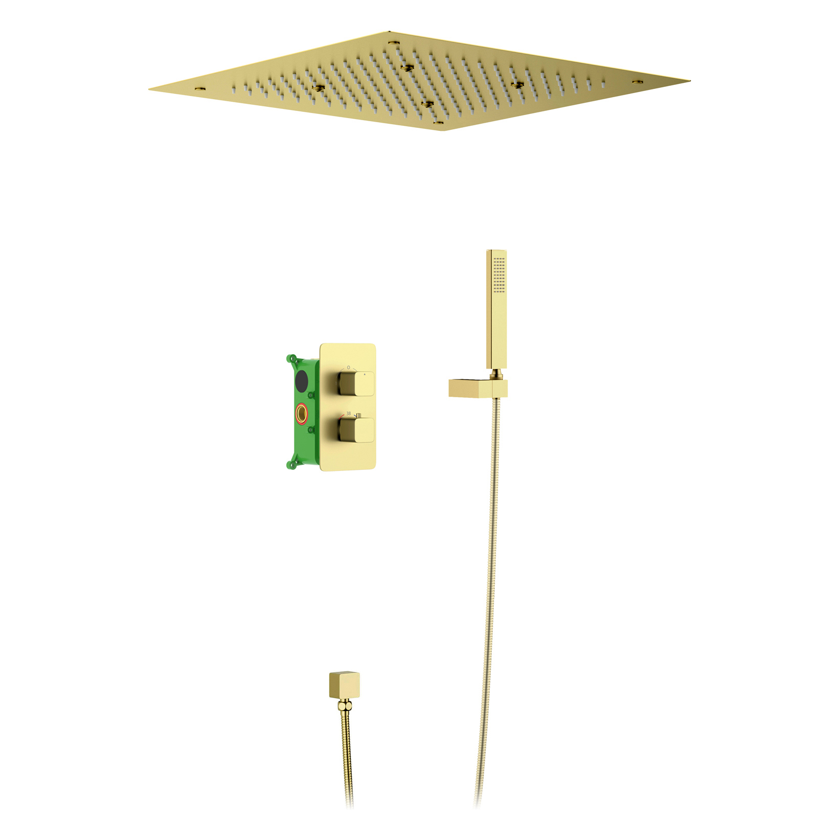 Изображение товара Душевая система встроенная с термостатом TIMO SX-5029/17SM золото матовое