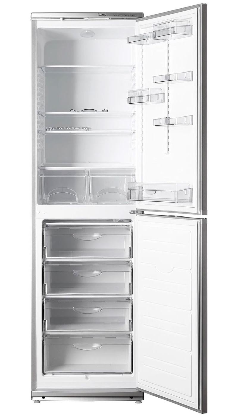 Изображение товара Холодильник Atlant ХМ 6025-080 60x205 см цвет серебристый Изображение товара Холодильник Atlant ХМ 6025-080 60x205 см цвет серебристый
